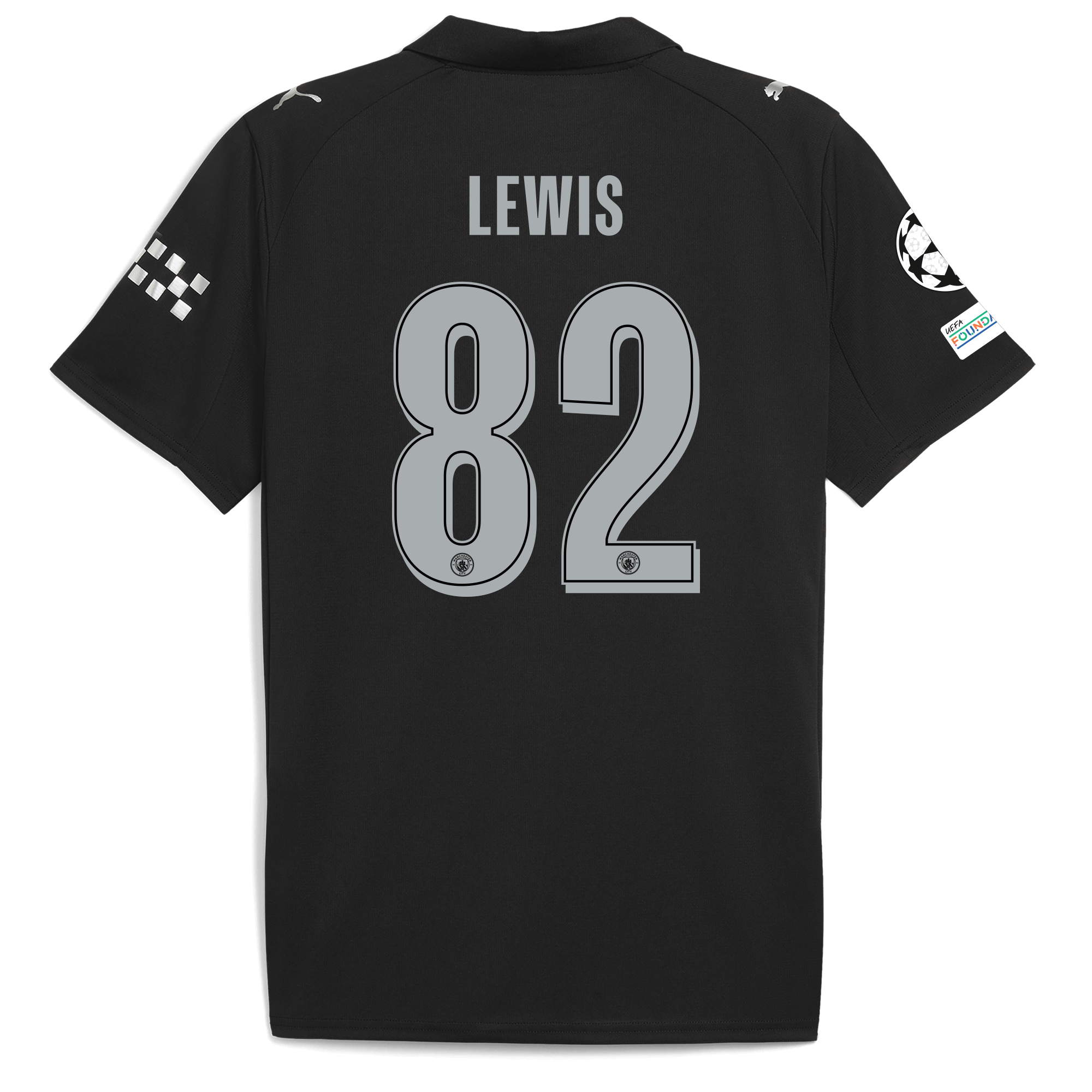 manchester city man city champions league away jersey 202526 with lewis 82 printing Manchester City Shirts | Official Team Gear