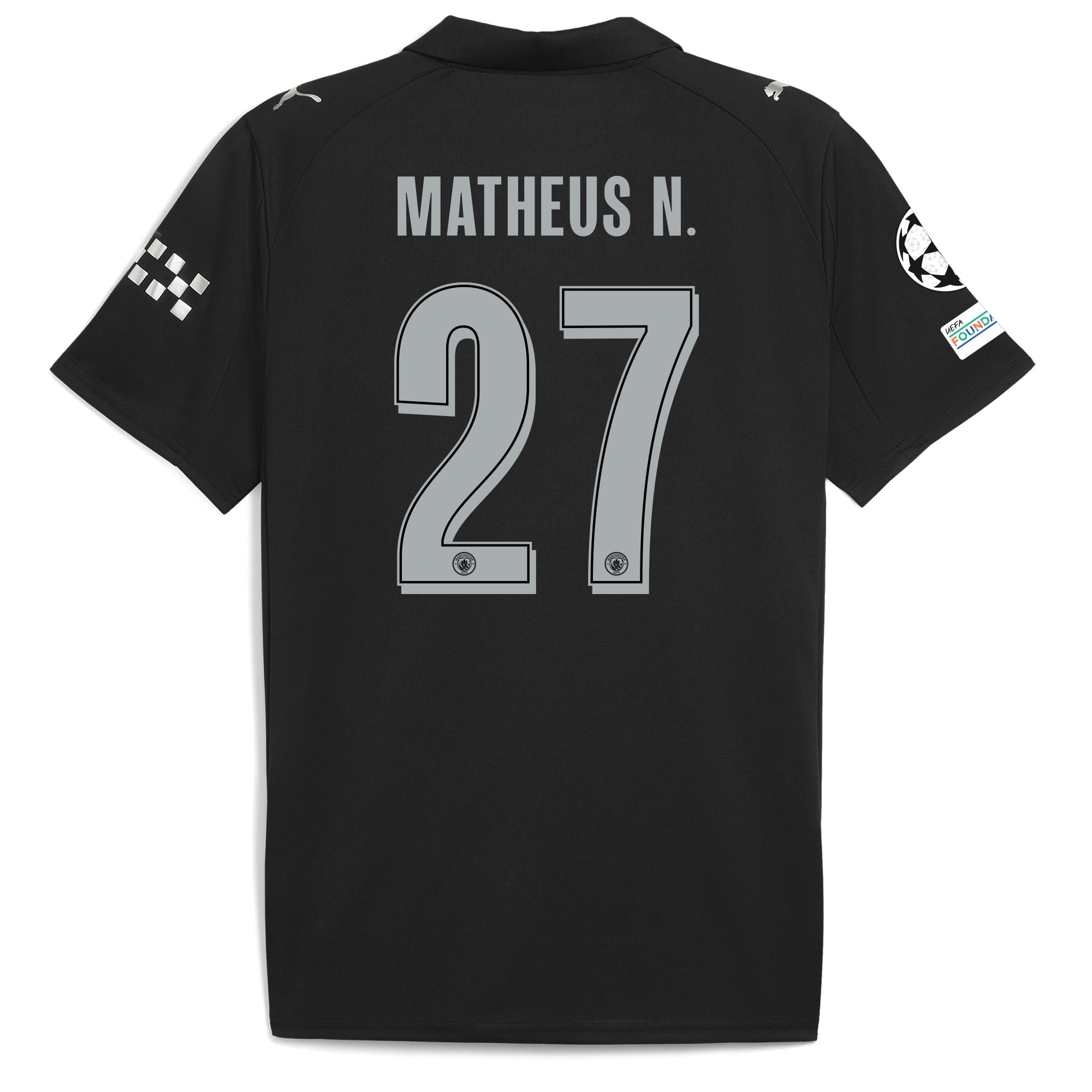 manchester city man city champions league away jersey 202526 with matheus n. 27 printing Manchester City Shirts | Official Team Gear
