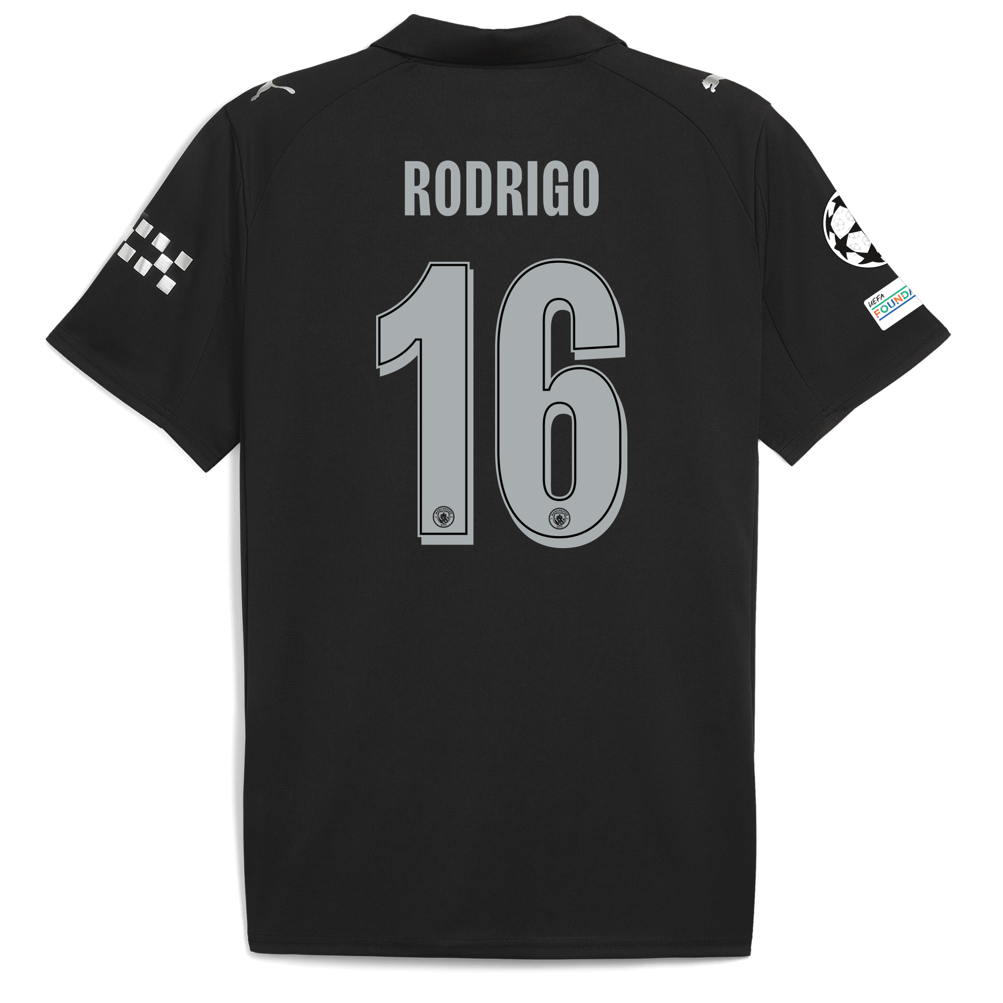 manchester city man city champions league away jersey 202526 with rodrigo 16 printing Manchester City Shirts | Official Team Gear