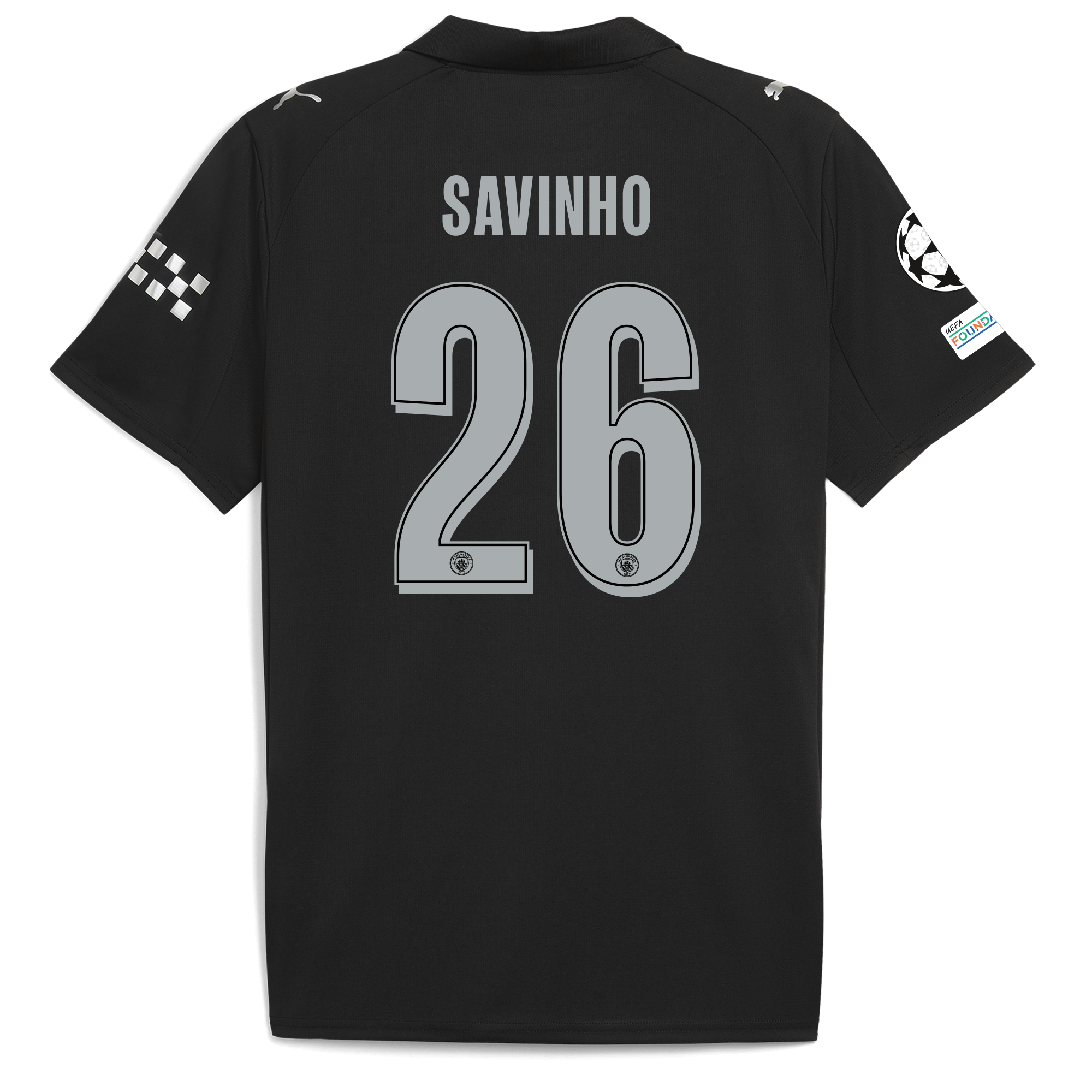 manchester city man city champions league away jersey 202526 with savinho 26 printing Manchester City Shirts | Official Team Gear