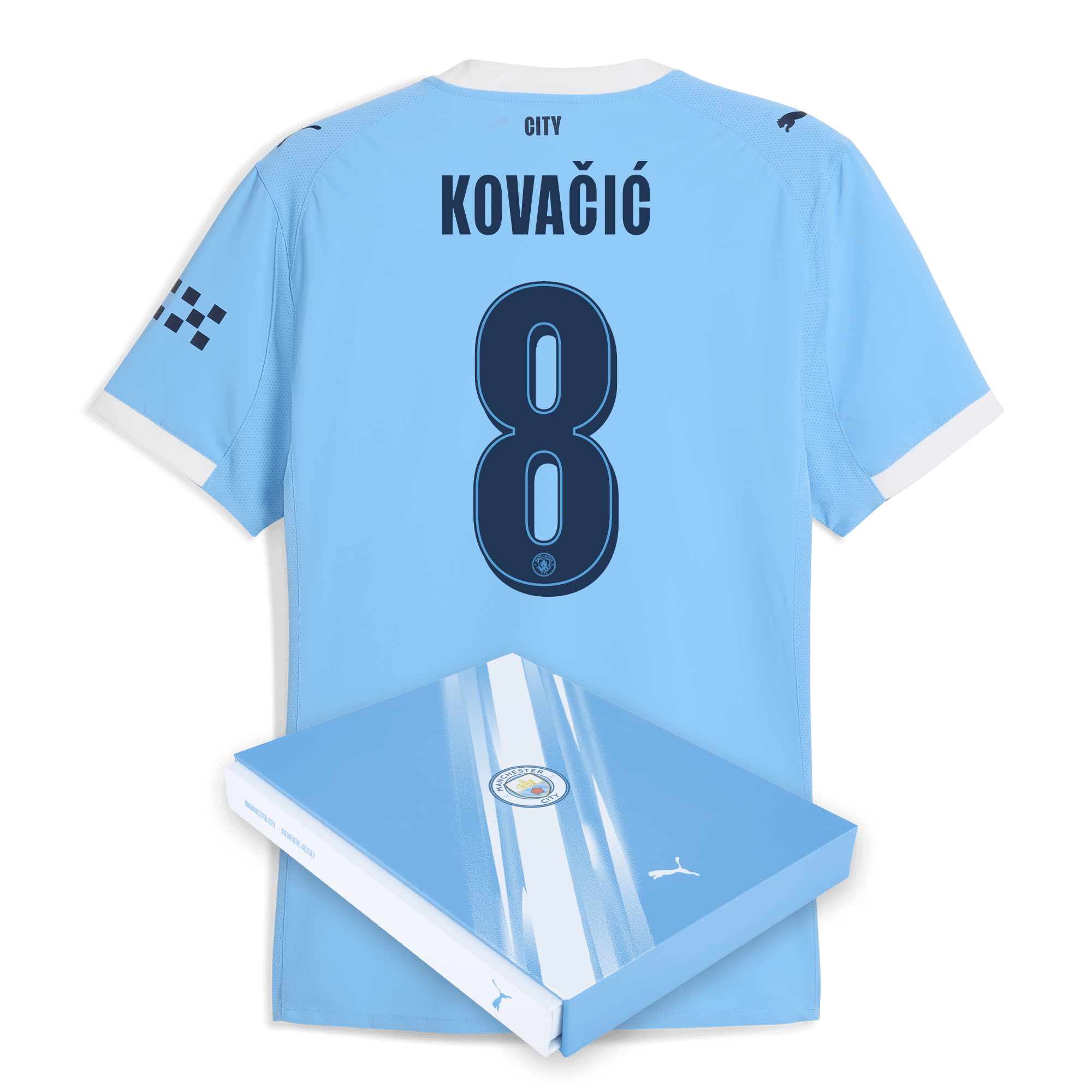 manchester city man city home authentic jersey 202526 with kovaČiĆ 8 printing in gift box Manchester City Shirts | Official Team Gear