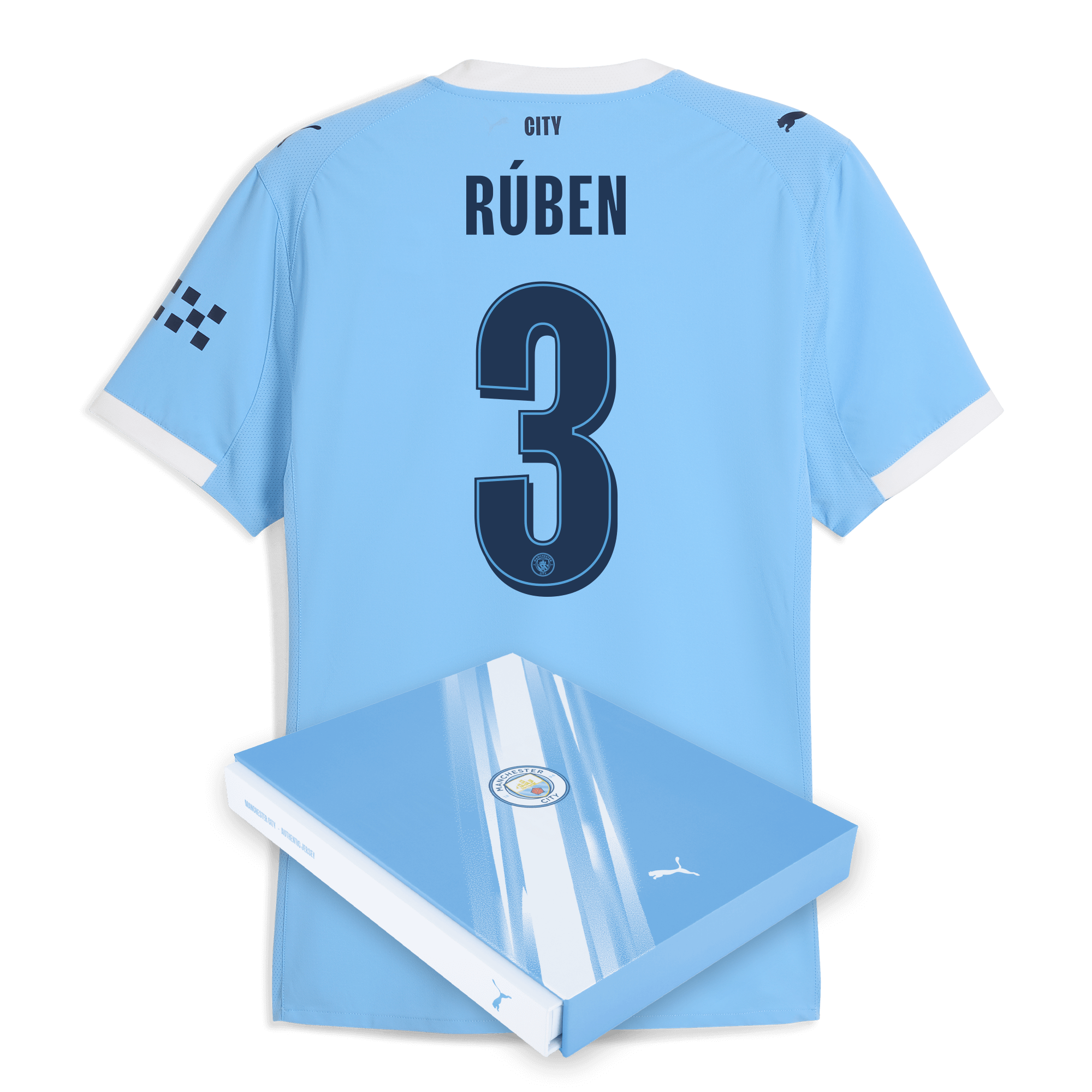 manchester city man city home authentic jersey 202526 with rÚben 3 printing in gift box Manchester City Shirts | Official Team Gear