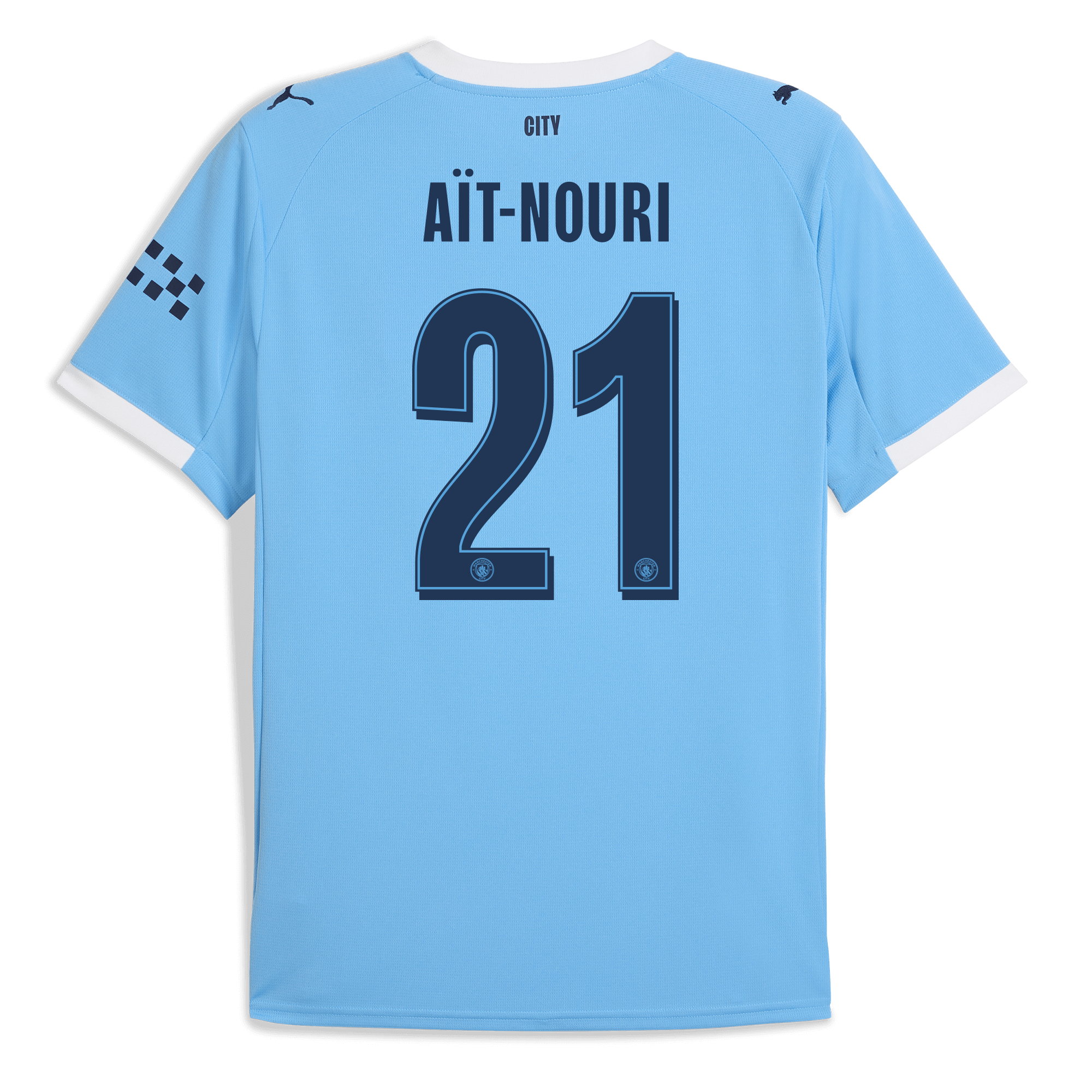 manchester city man city home jersey 202526 with aÏt-nouri 21 printing Manchester City Shirts | Official Team Gear
