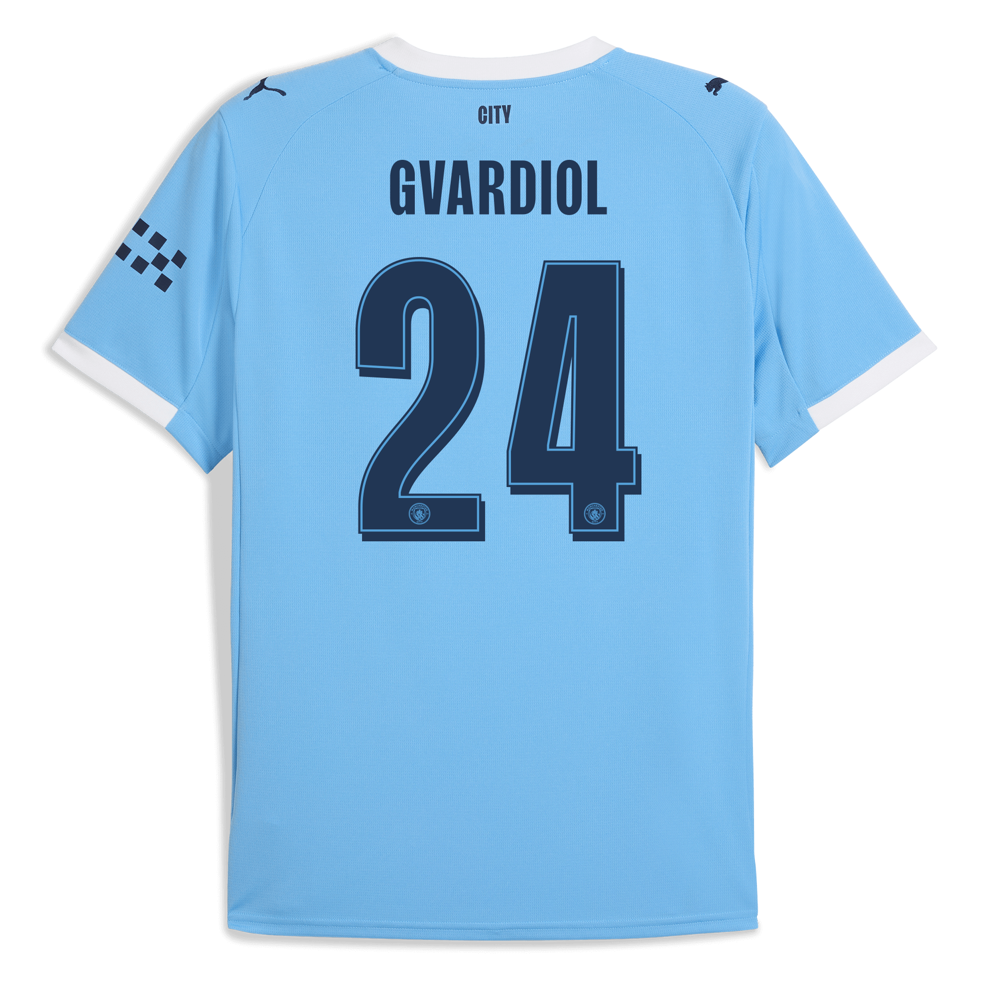 manchester city man city home jersey 202526 with gvardiol 24 printing Manchester City Shirts | Official Team Gear