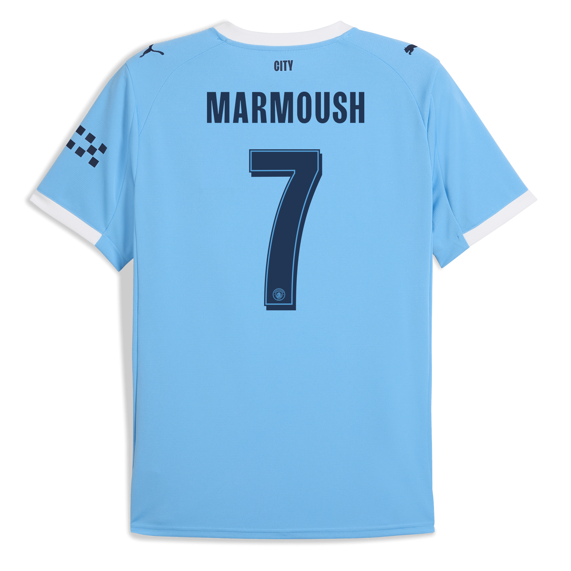 manchester city man city home jersey 202526 with marmoush 7 printing Manchester City Shirts | Official Team Gear