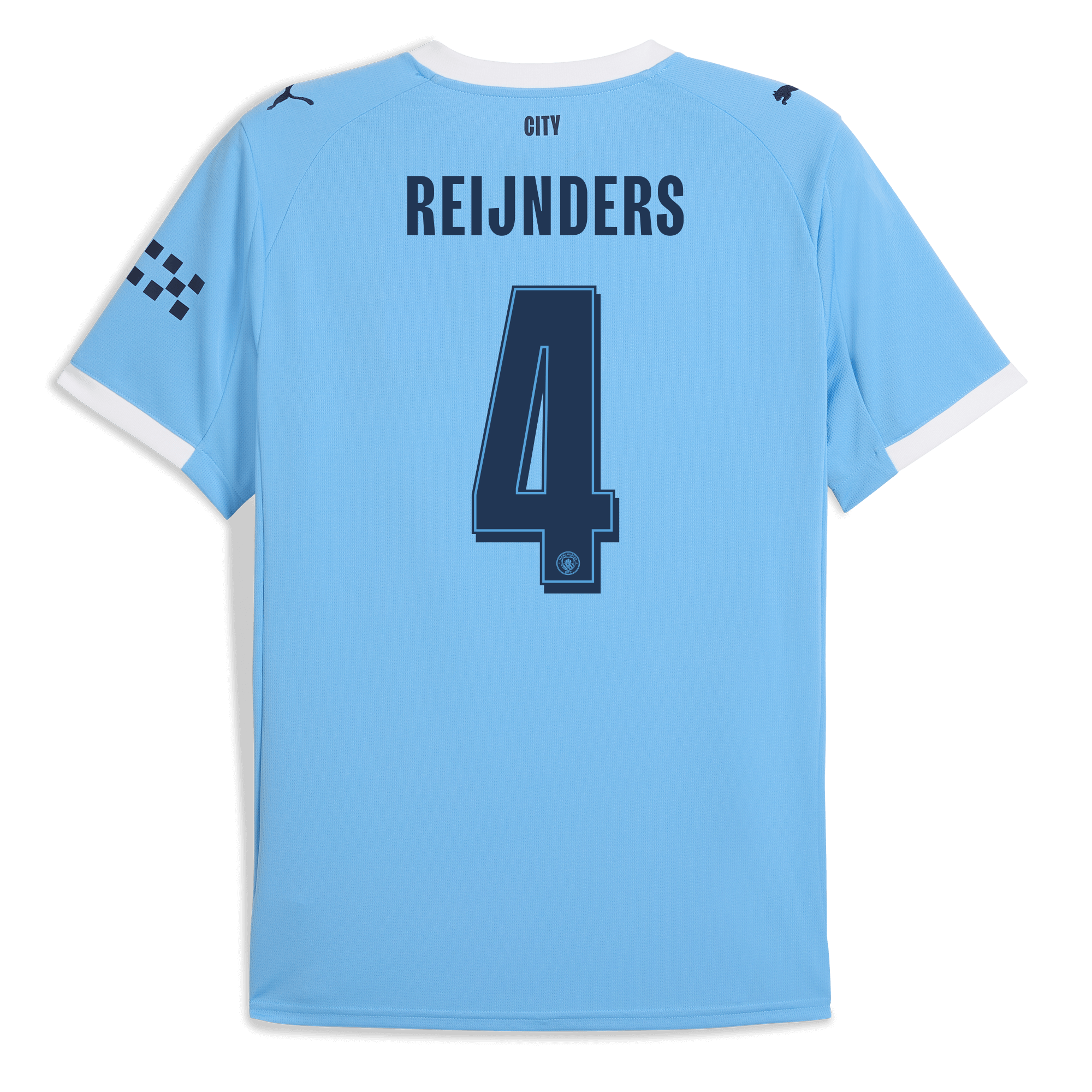 manchester city man city home jersey 202526 with reijnders 4 printing Manchester City Shirts | Official Team Gear
