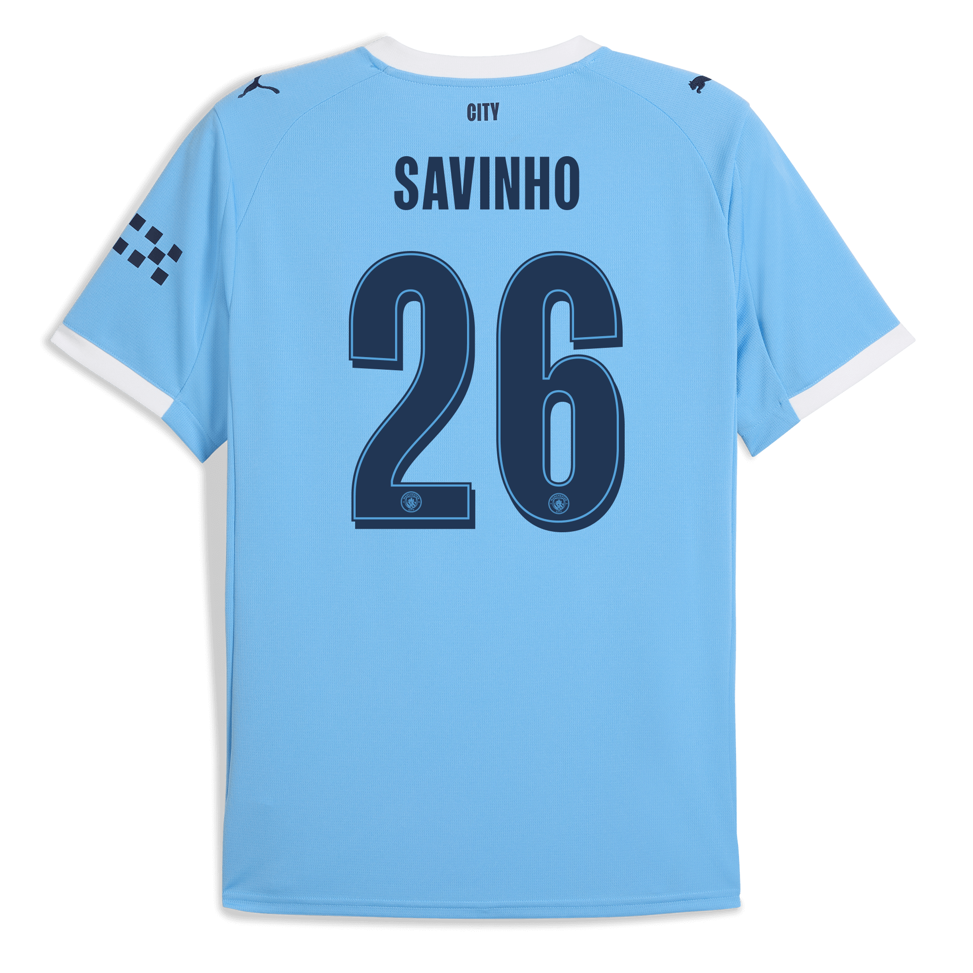 manchester city man city home jersey 202526 with savinho 26 printing Manchester City Shirts | Official Team Gear