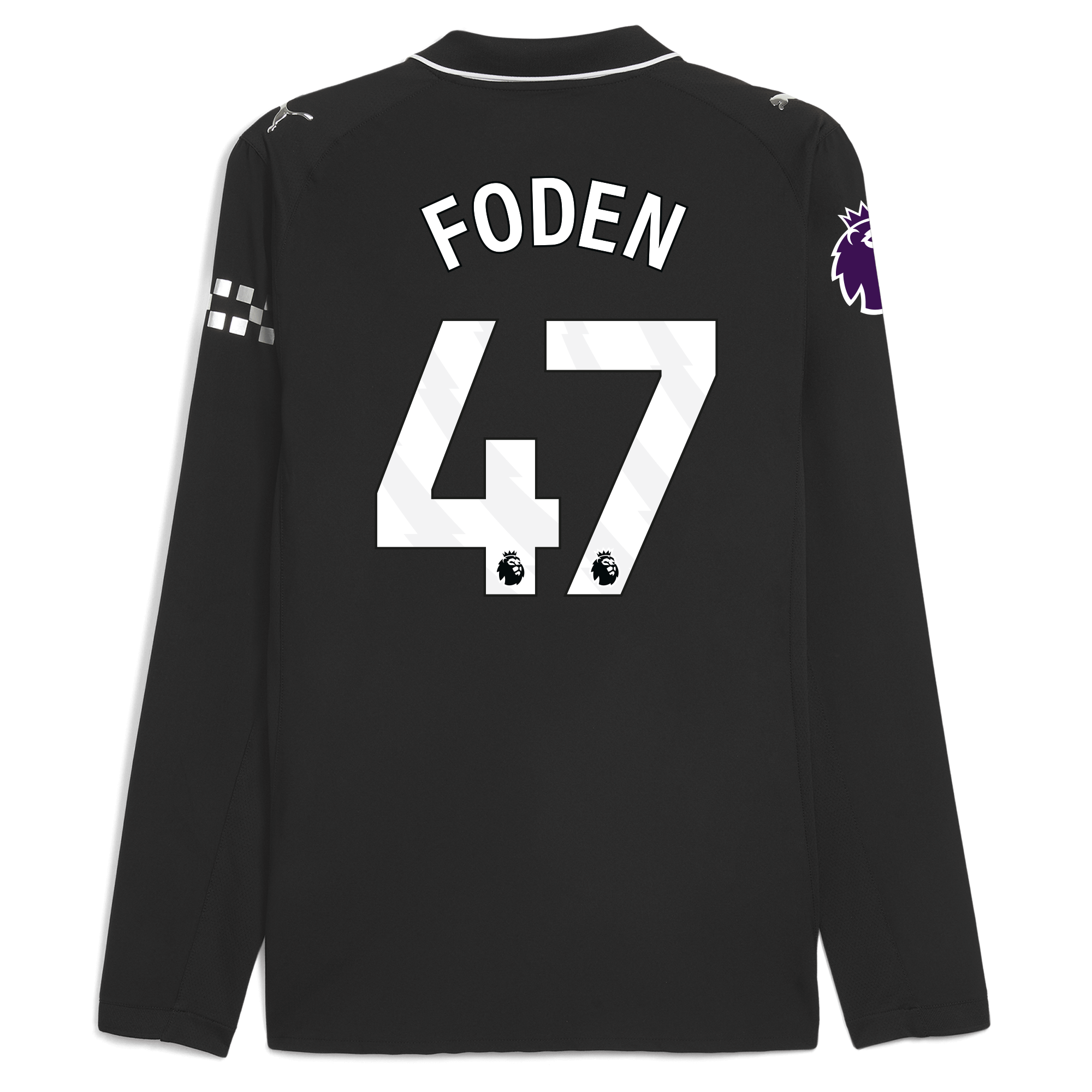manchester city premier league away authentic jersey 202526 long sleeve with foden 47 printing Manchester City Shirts | Official Team Gear