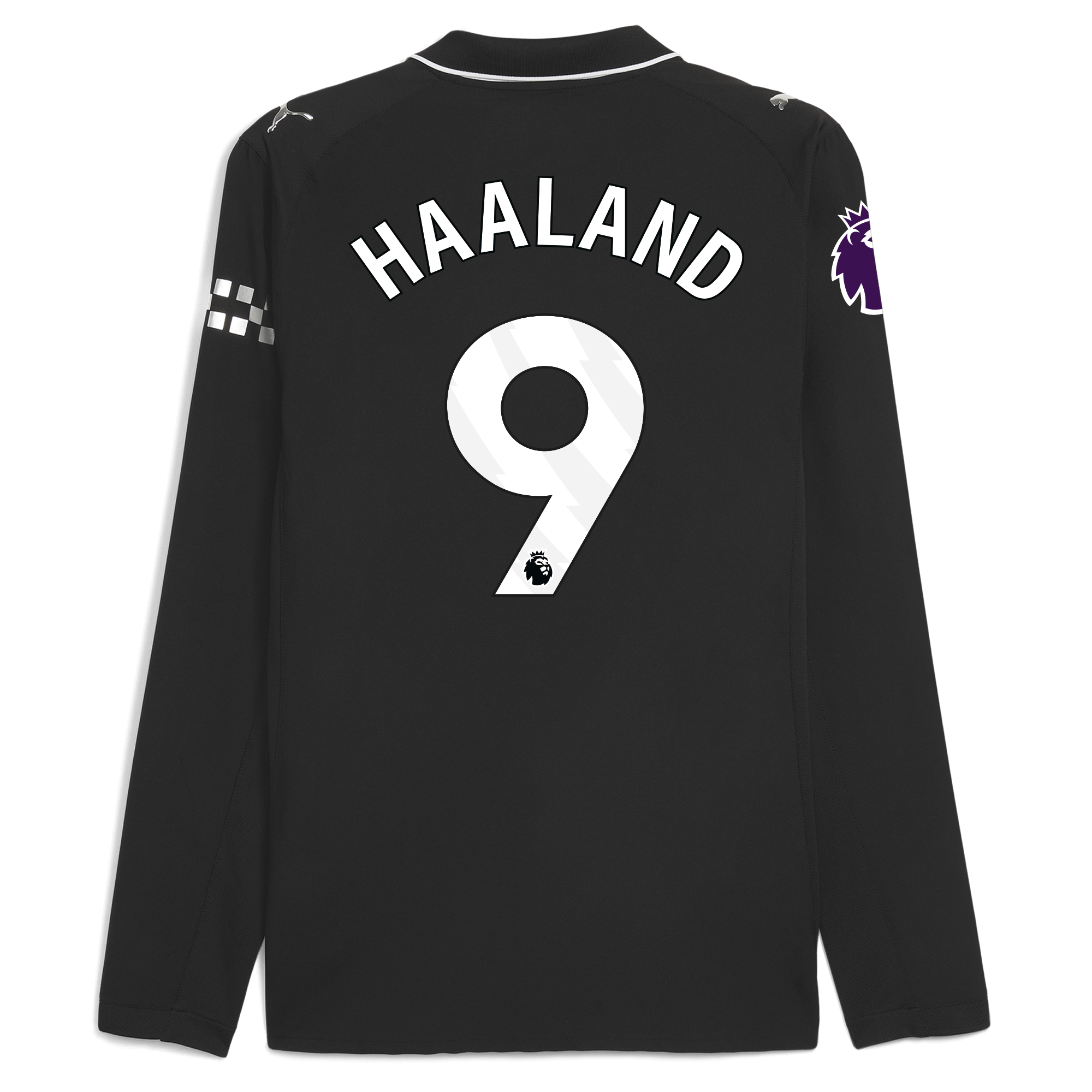 manchester city premier league away authentic jersey 202526 long sleeve with haaland 9 printing Manchester City Shirts | Official Team Gear