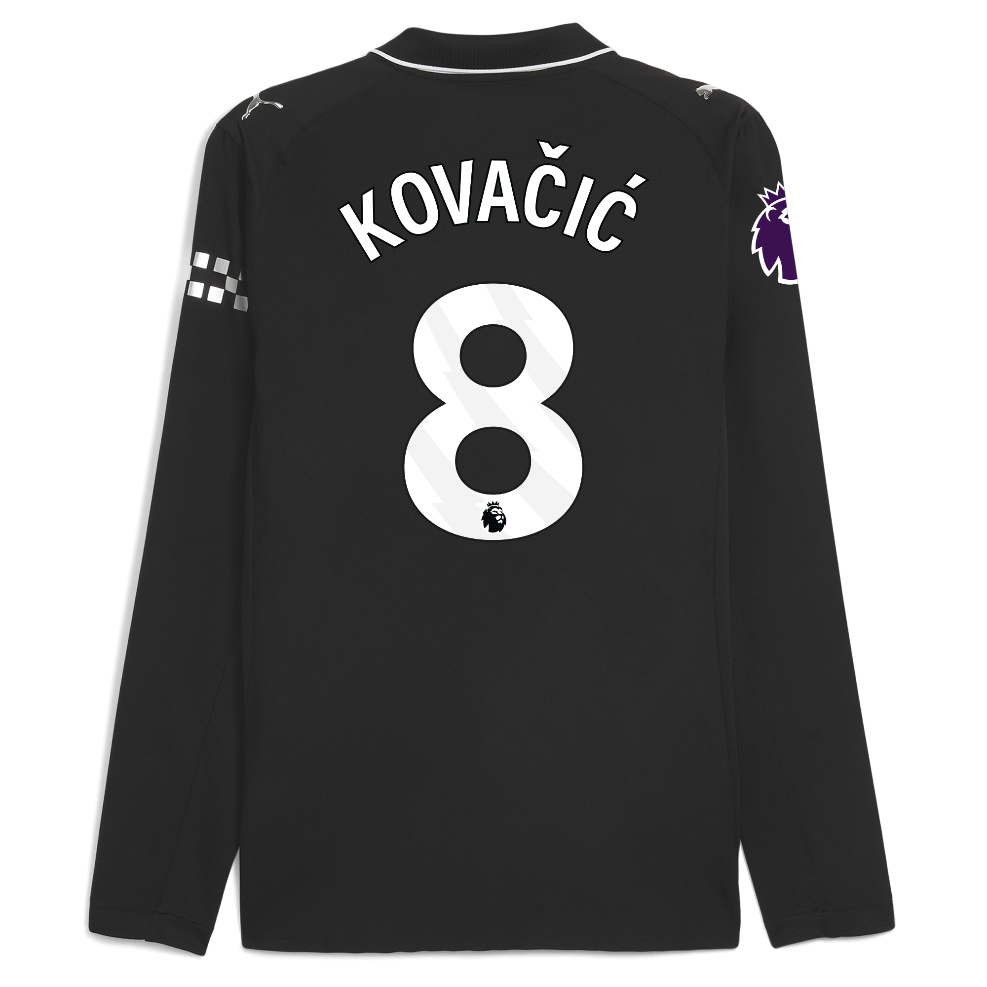 manchester city premier league away authentic jersey 202526 long sleeve with kovaČiĆ 8 printing Manchester City Shirts | Official Team Gear