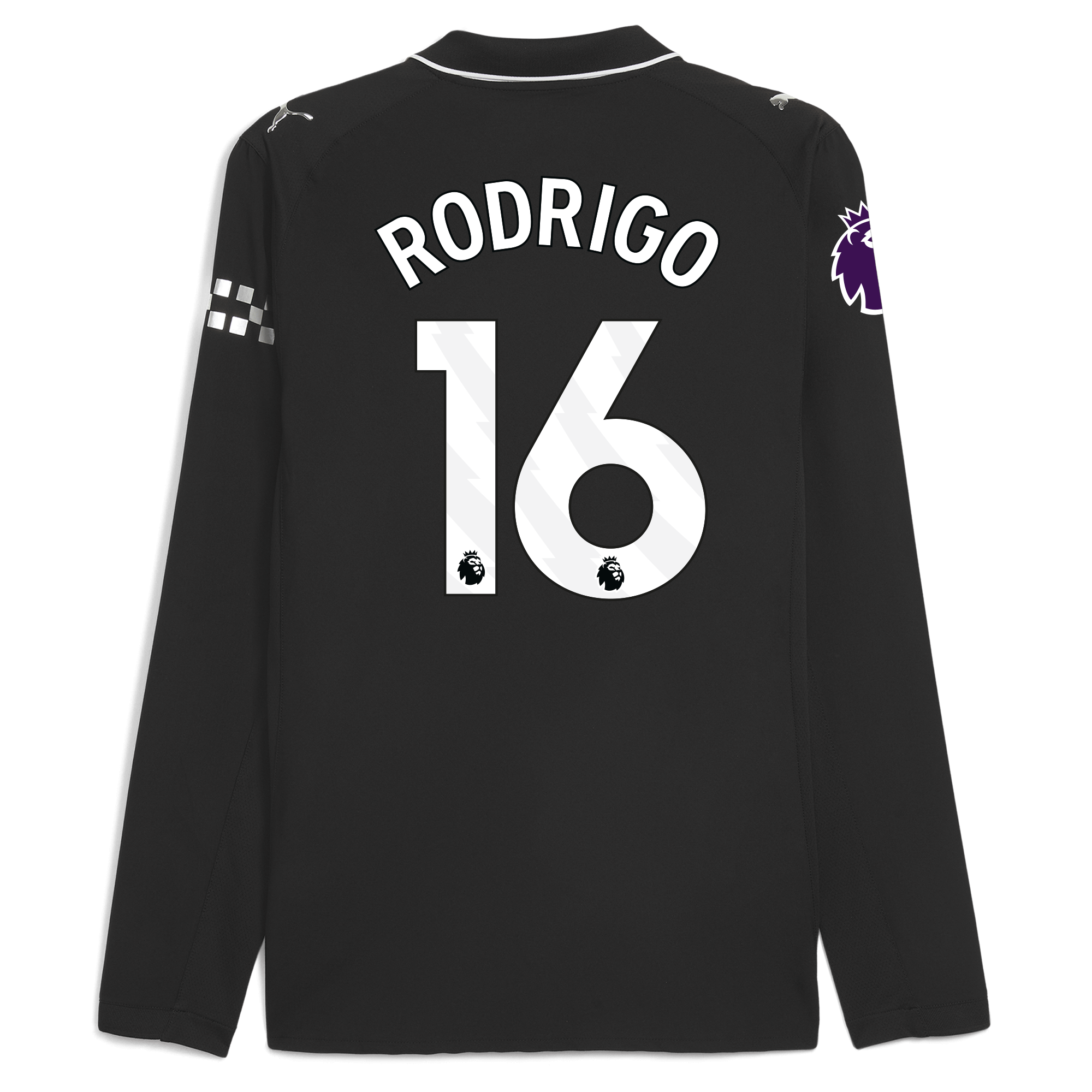 manchester city premier league away authentic jersey 202526 long sleeve with rodrigo 16 printing Manchester City Shirts | Official Team Gear