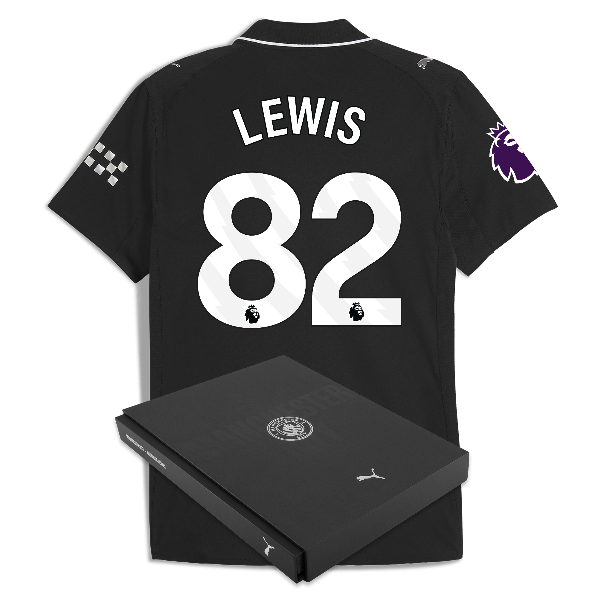 manchester city premier league away authentic jersey 202526 with lewis 82 printing in gift box Manchester City Shirts | Official Team Gear
