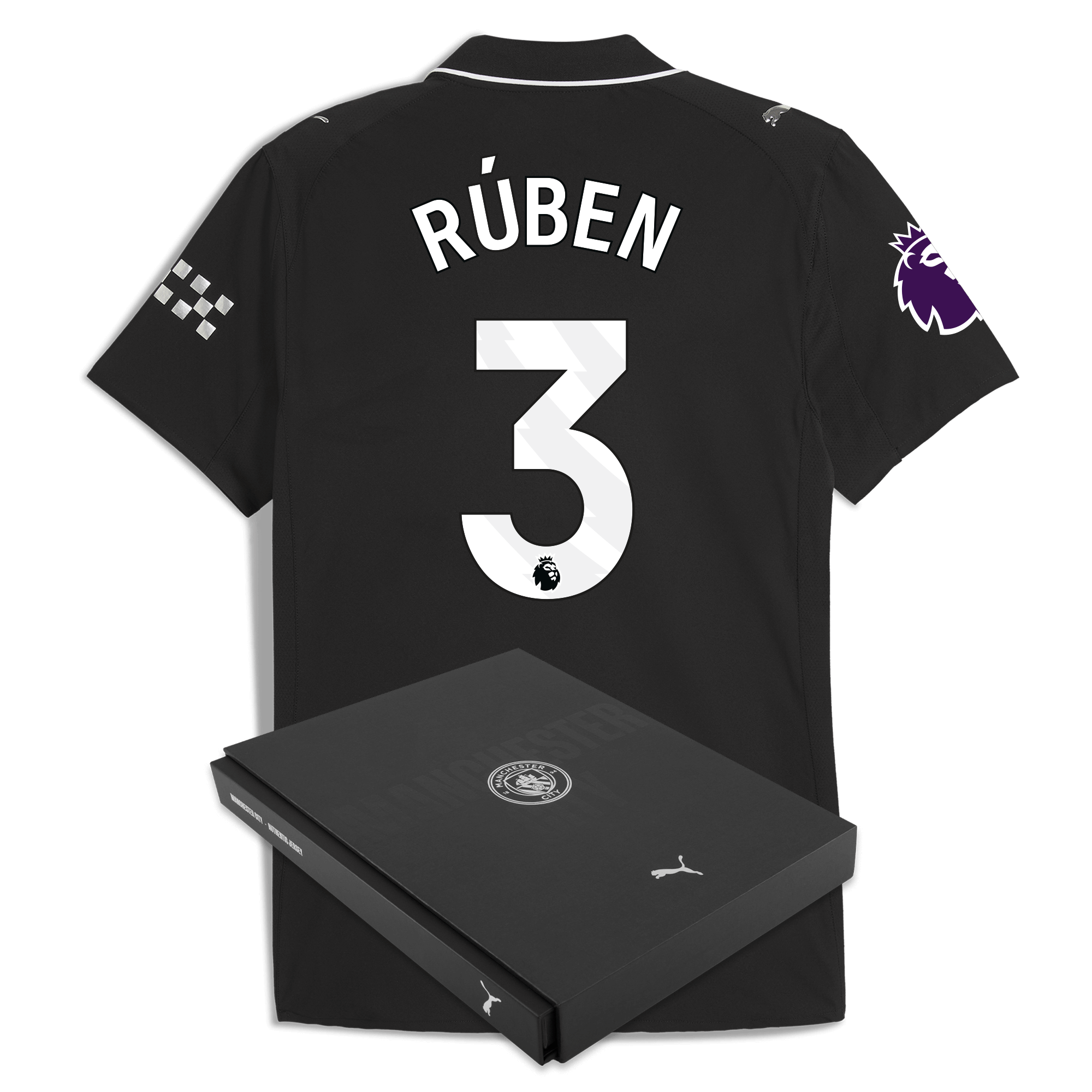 manchester city premier league away authentic jersey 202526 with rÚben 3 printing in gift box Manchester City Shirts | Official Team Gear