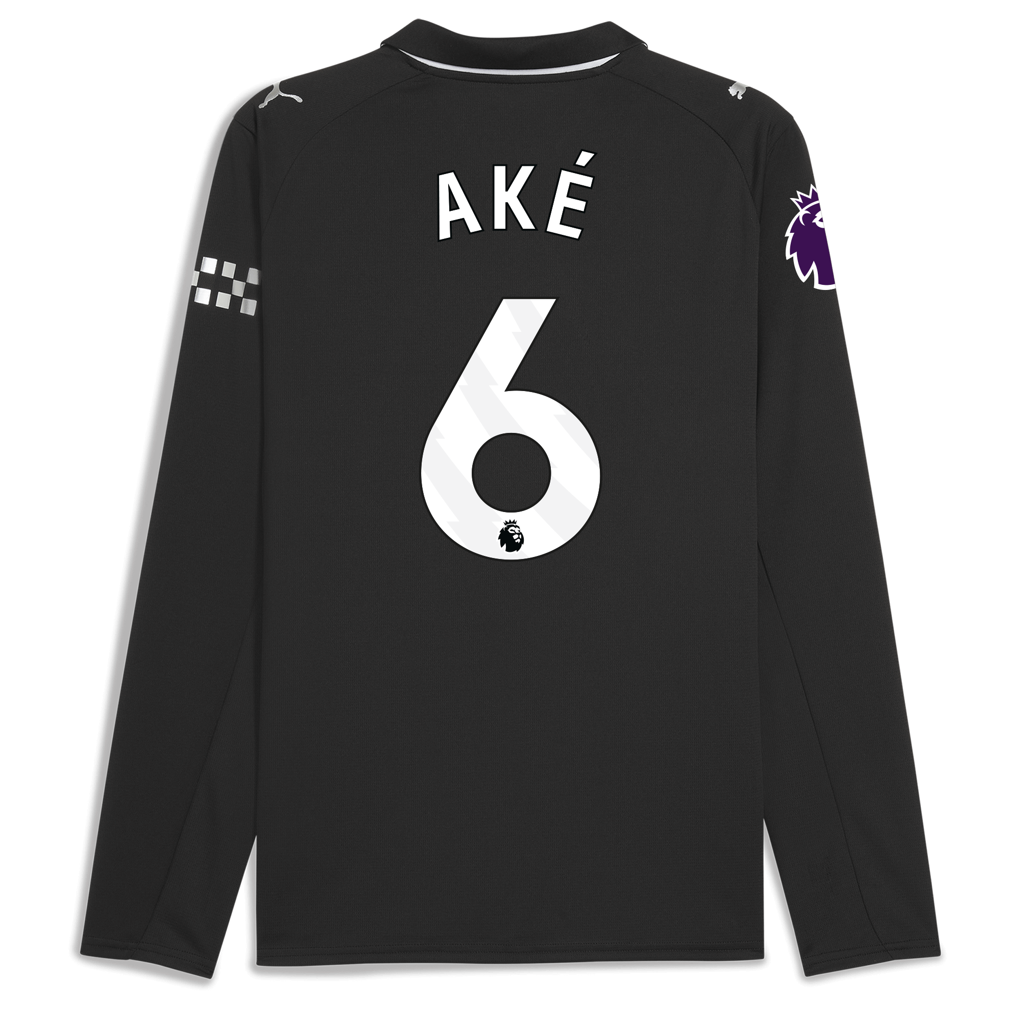 manchester city premier league away jersey 202526 long sleeve with akÉ 6 printing Manchester City Shirts | Official Team Gear