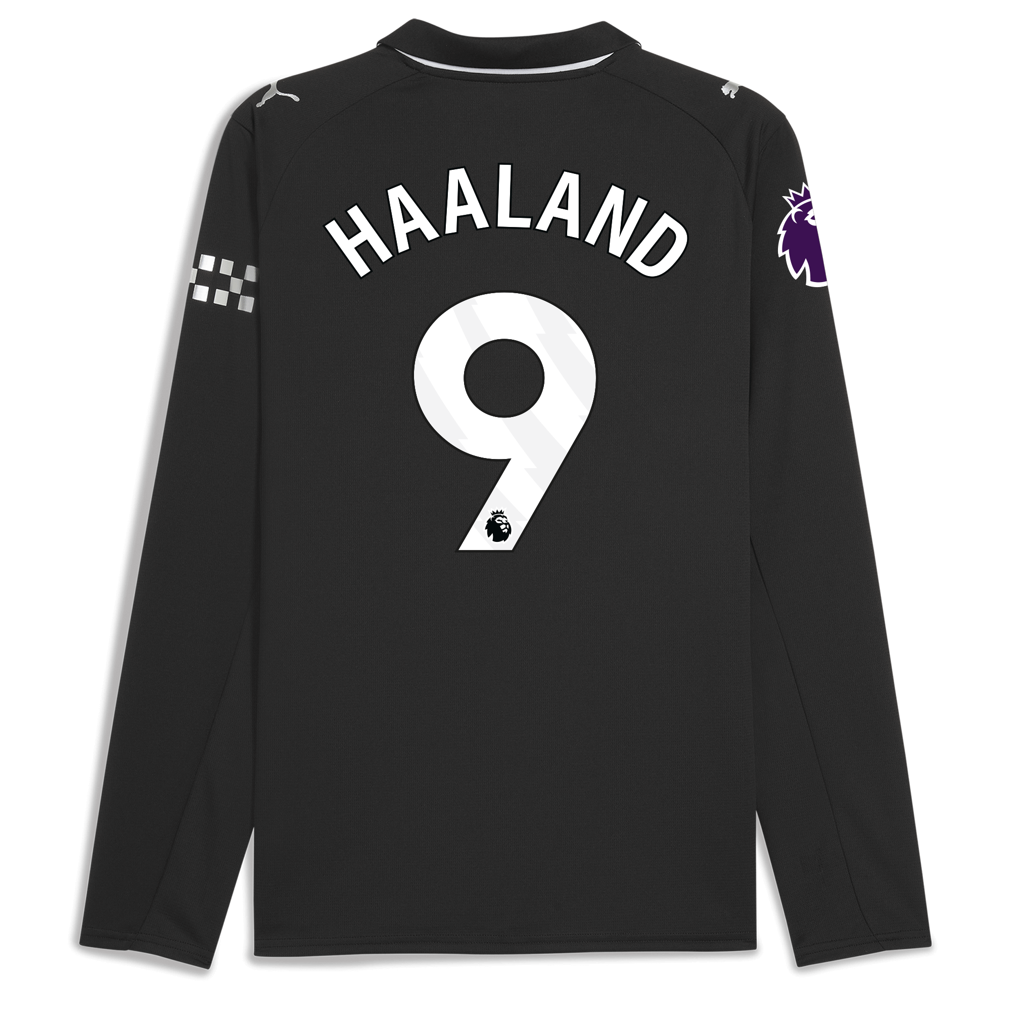 manchester city premier league away jersey 202526 long sleeve with haaland 9 printing Manchester City Shirts | Official Team Gear