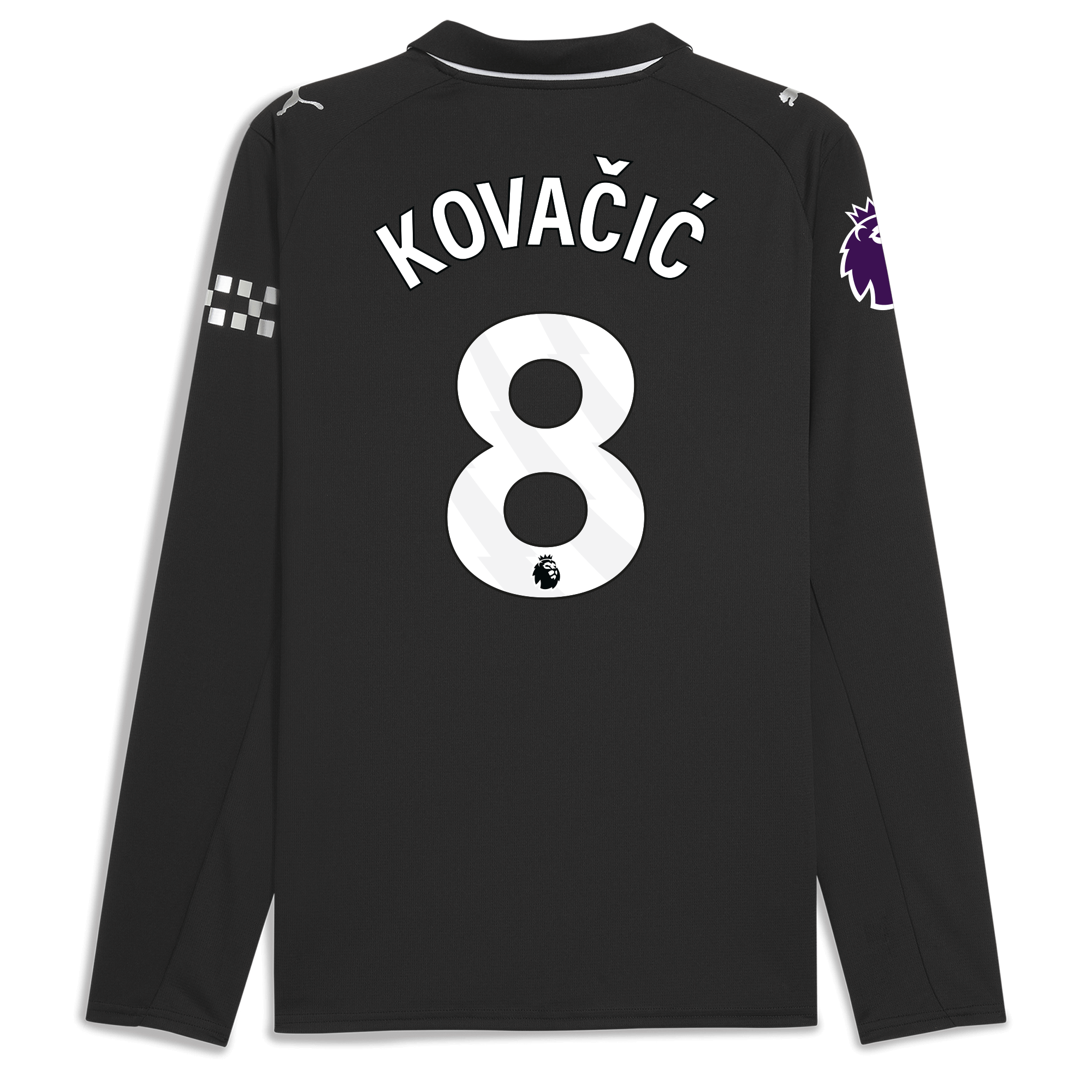 manchester city premier league away jersey 202526 long sleeve with kovaČiĆ 8 printing Manchester City Shirts | Official Team Gear