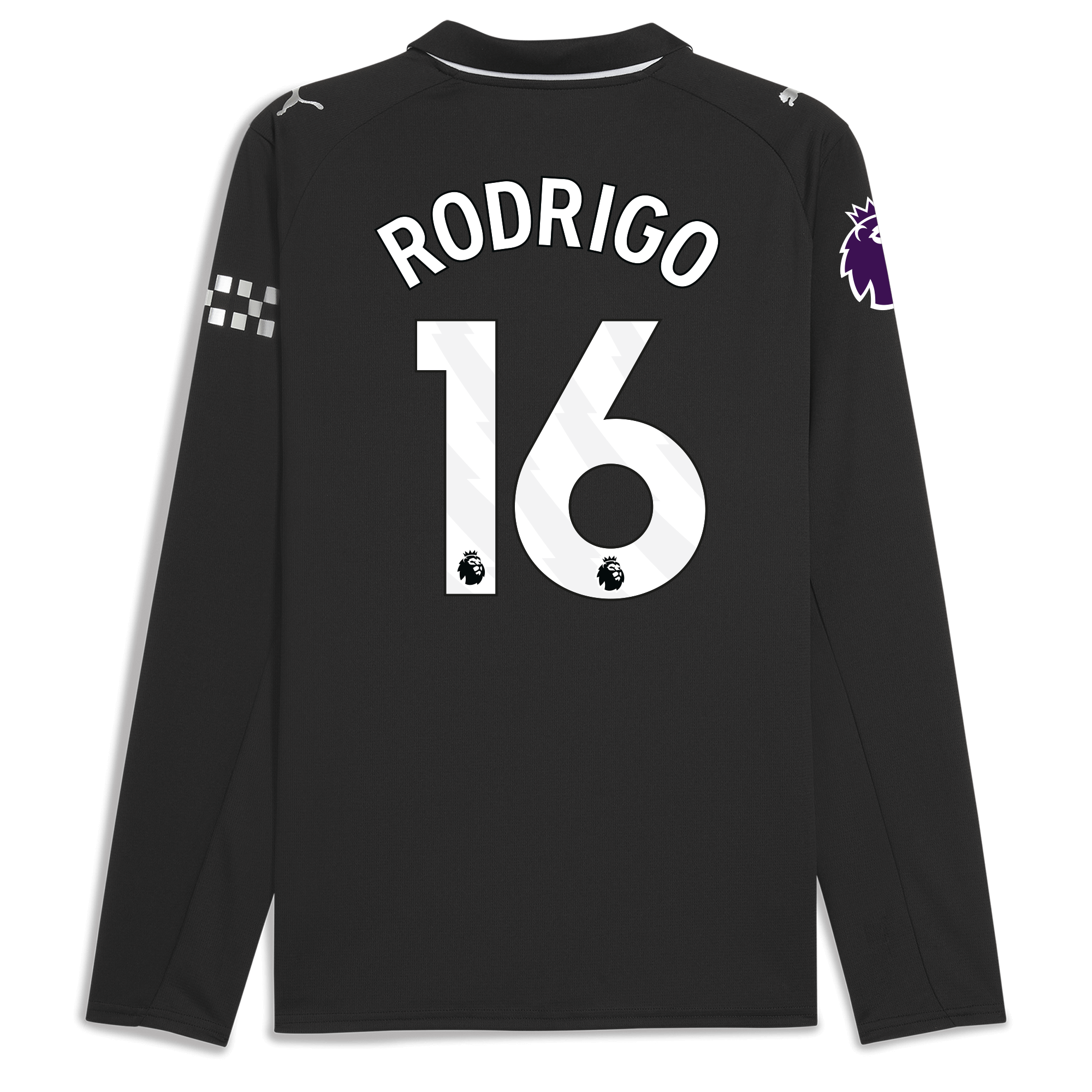 manchester city premier league away jersey 202526 long sleeve with rodrigo 16 printing Manchester City Shirts | Official Team Gear
