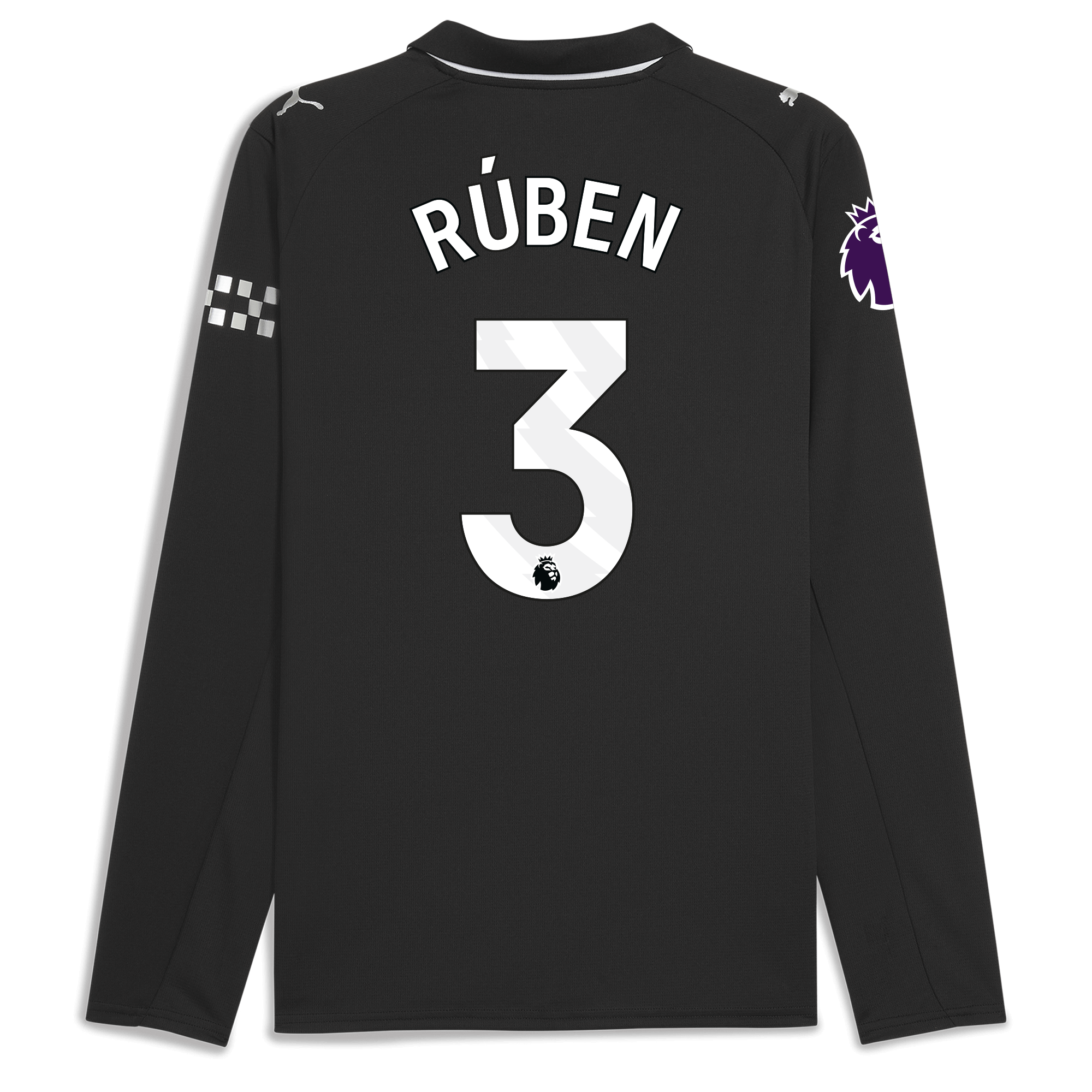 manchester city premier league away jersey 202526 long sleeve with rÚben 3 printing Manchester City Shirts | Official Team Gear
