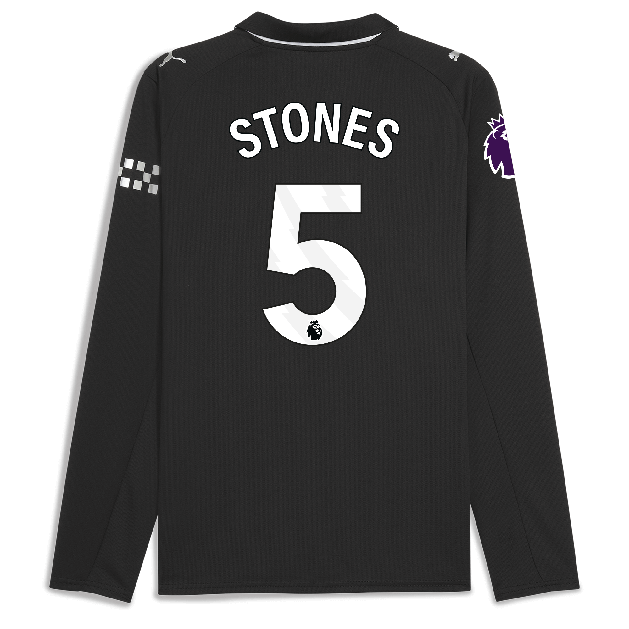 manchester city premier league away jersey 202526 long sleeve with stones 5 printing Manchester City Shirts | Official Team Gear