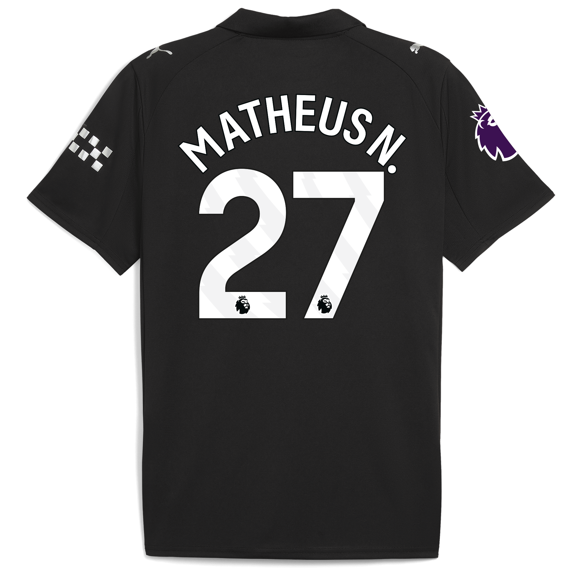 manchester city premier league away jersey 202526 with matheus n. 27 printing Manchester City Shirts | Official Team Gear