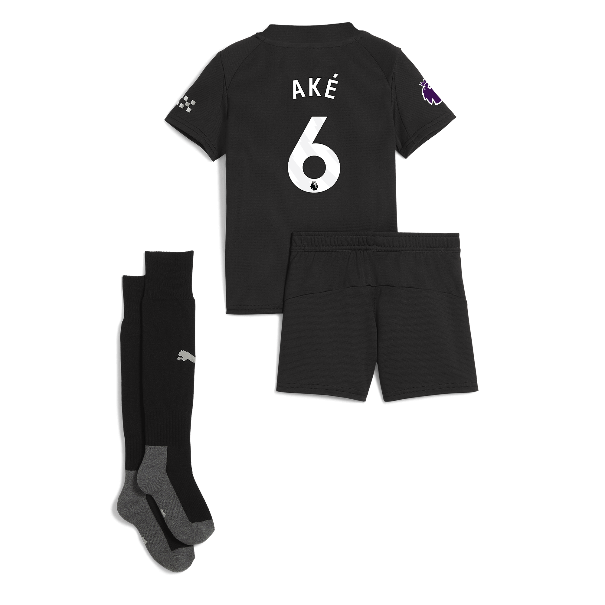 manchester city premier league away mini kit 202526 with akÉ 6 printing Manchester City Shirts | Official Team Gear