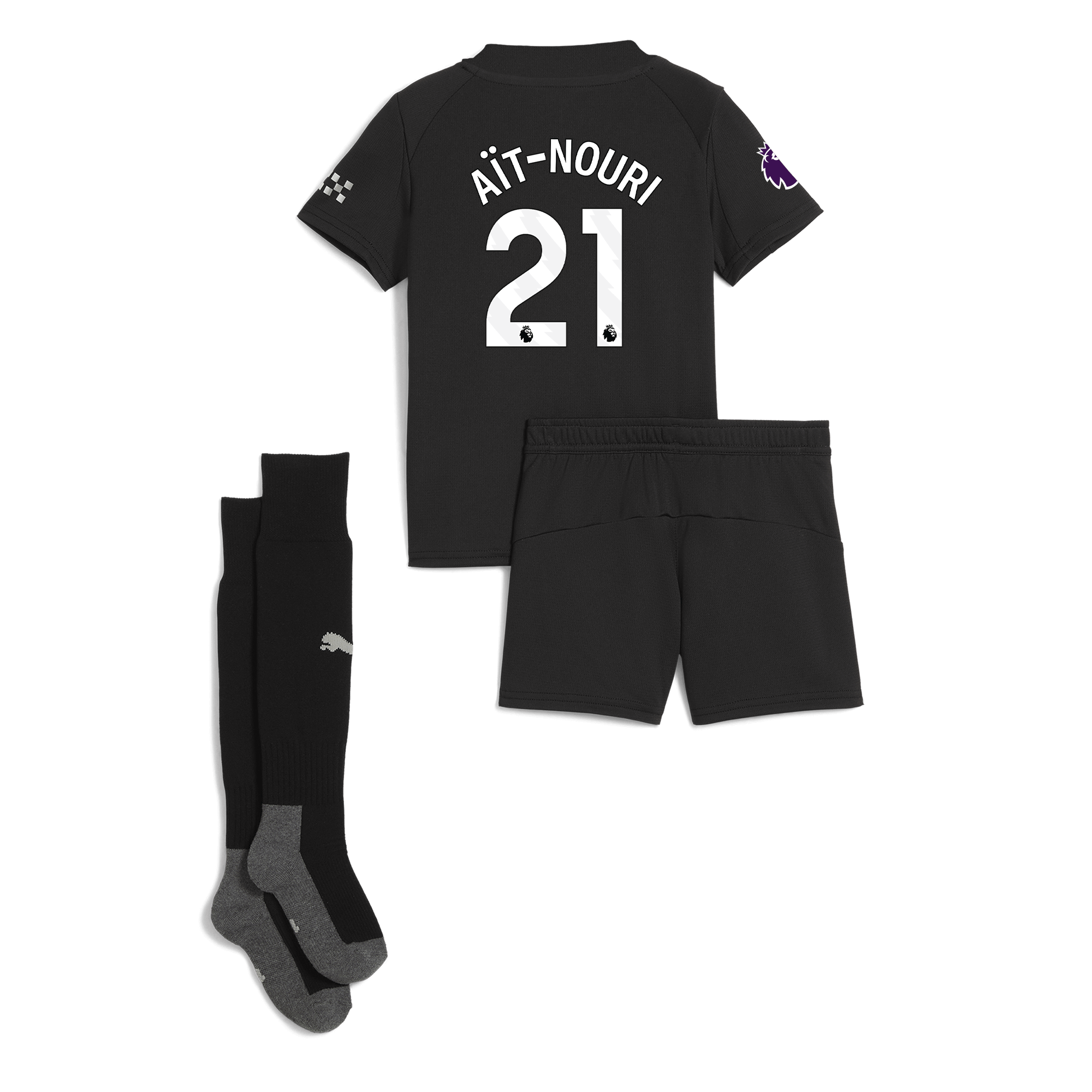 manchester city premier league away mini kit 202526 with aÏt-nouri 21 printing Manchester City Shirts | Official Team Gear