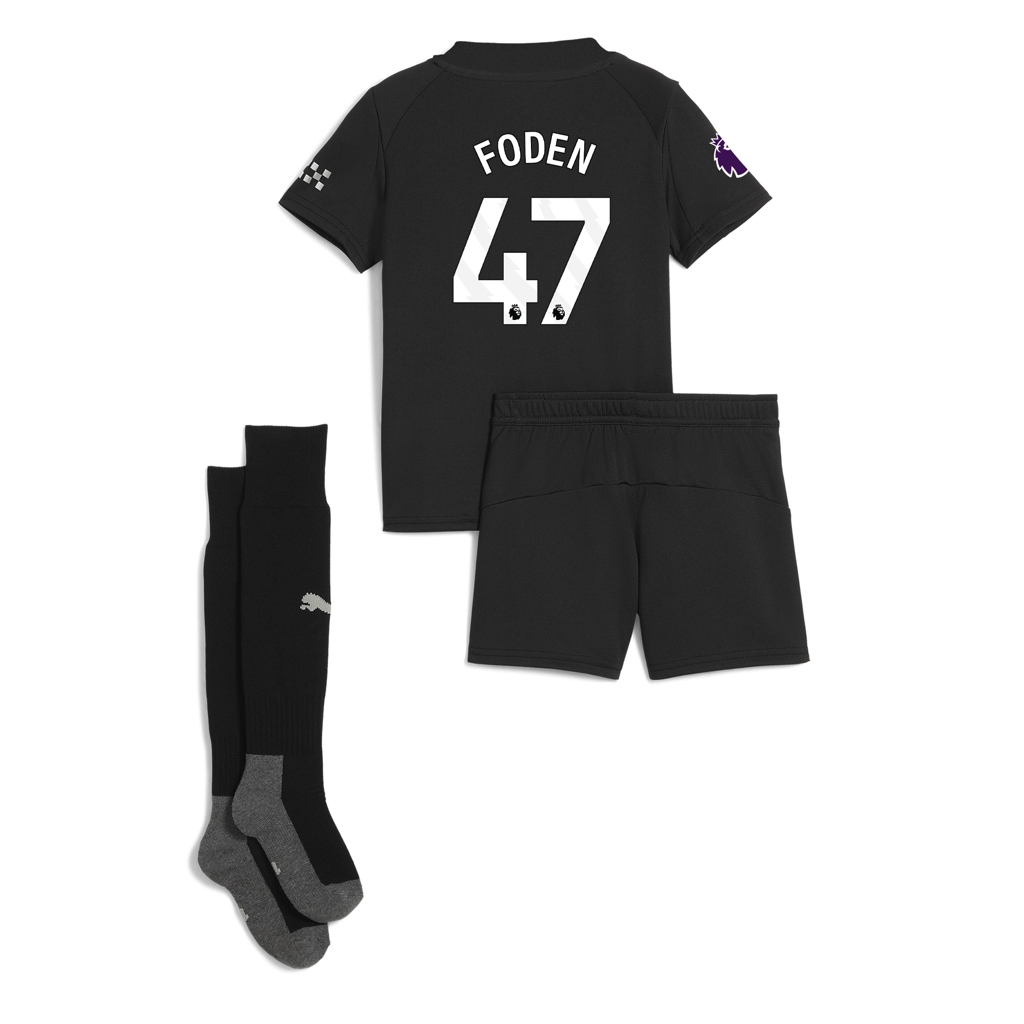 manchester city premier league away mini kit 202526 with foden 47 printing Manchester City Shirts | Official Team Gear