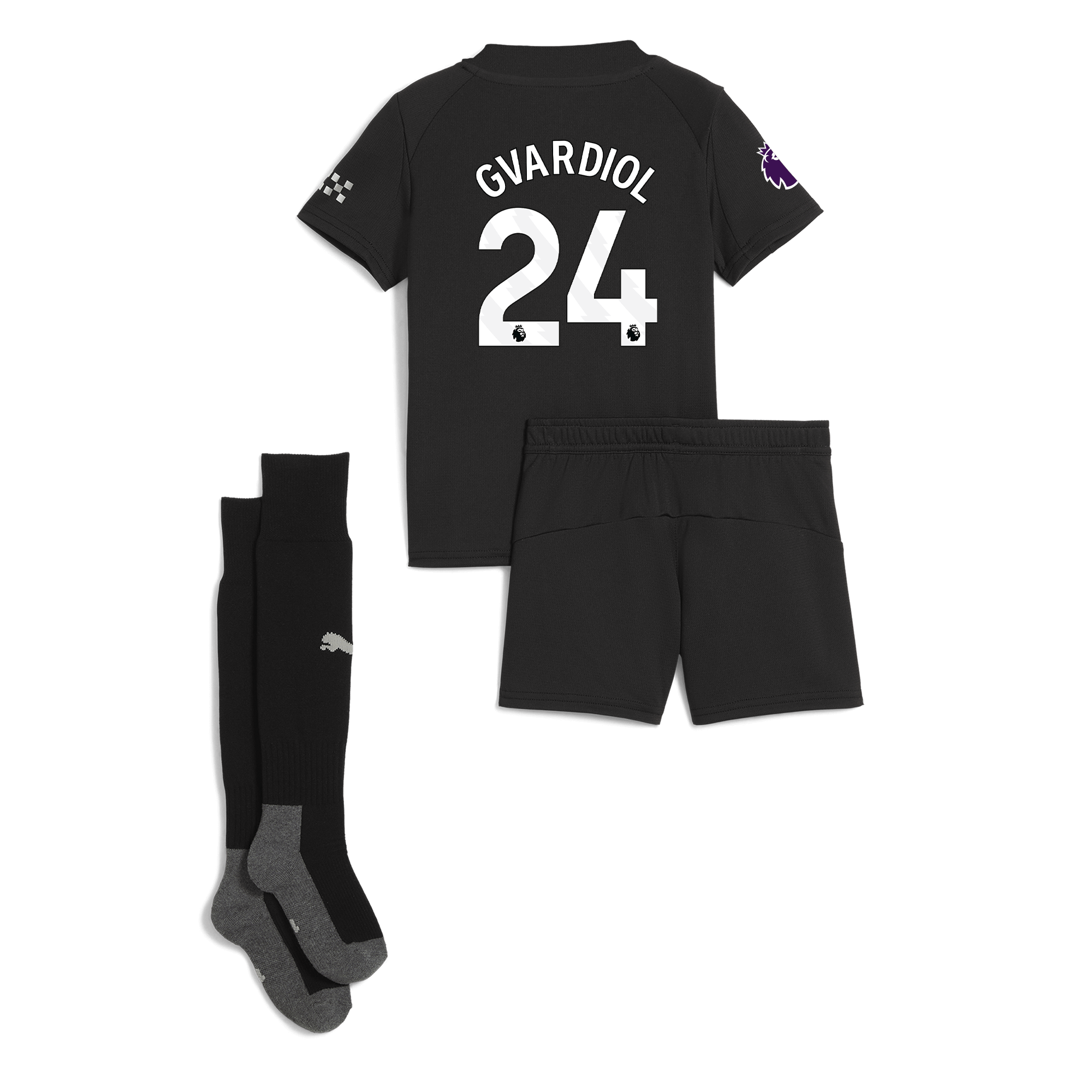 manchester city premier league away mini kit 202526 with gvardiol 24 printing Manchester City Shirts | Official Team Gear