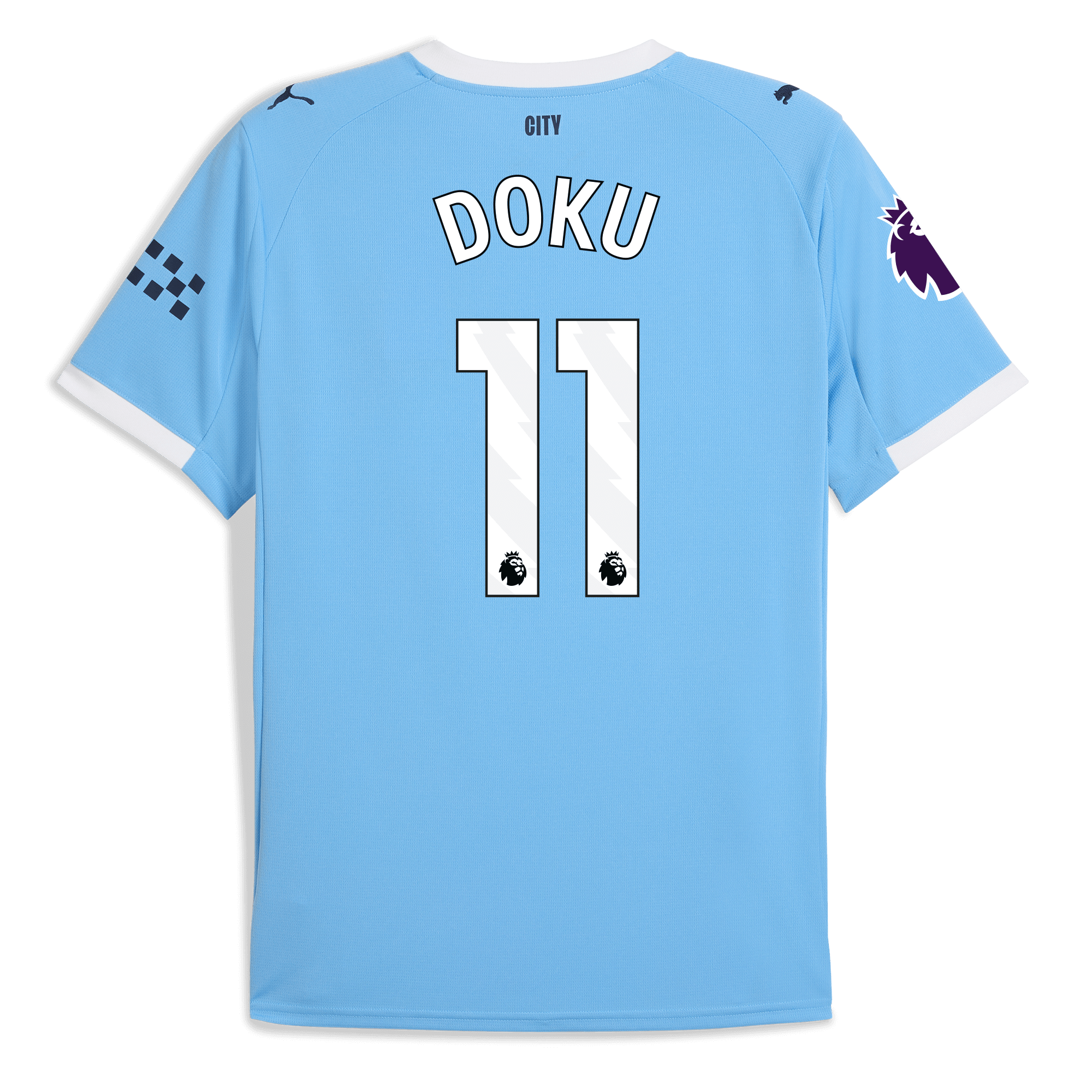 manchester city premier league home jersey 202526 with doku 11 printing Manchester City Shirts | Official Team Gear