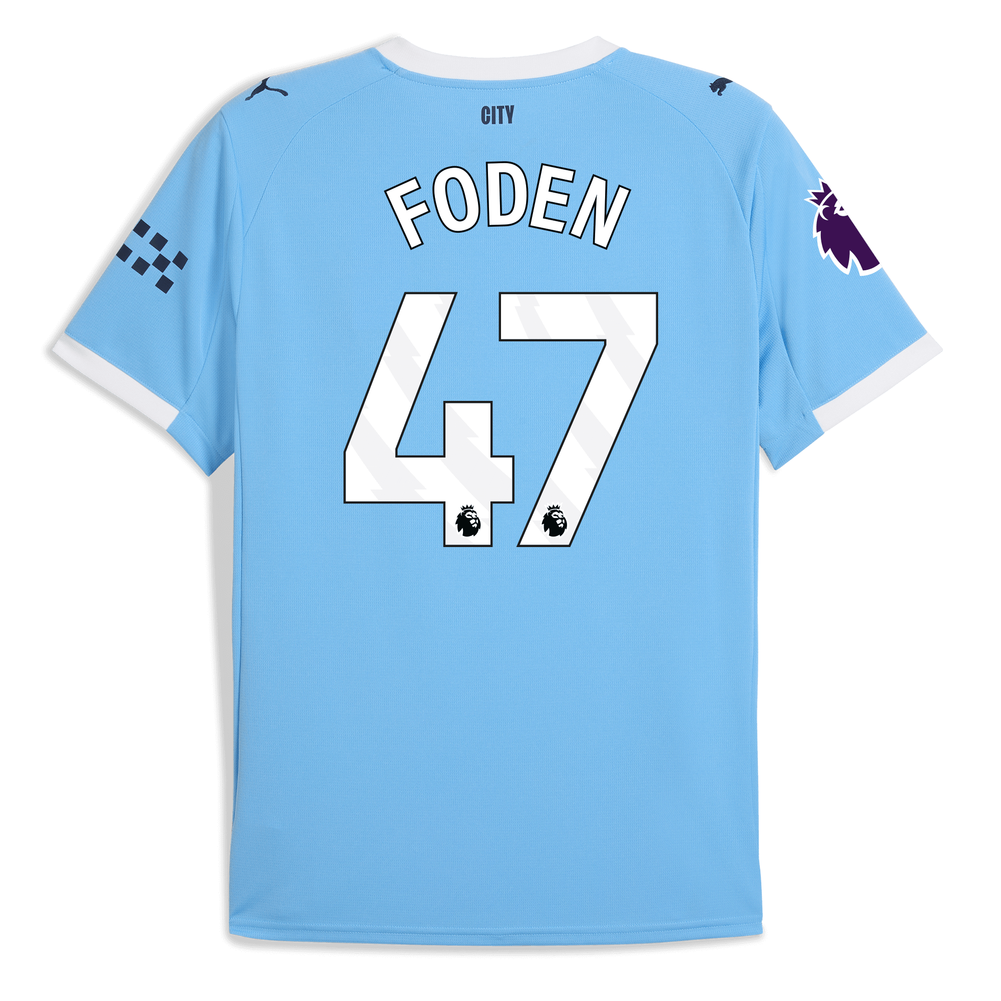 manchester city premier league home jersey 202526 with foden 47 printing Manchester City Shirts | Official Team Gear