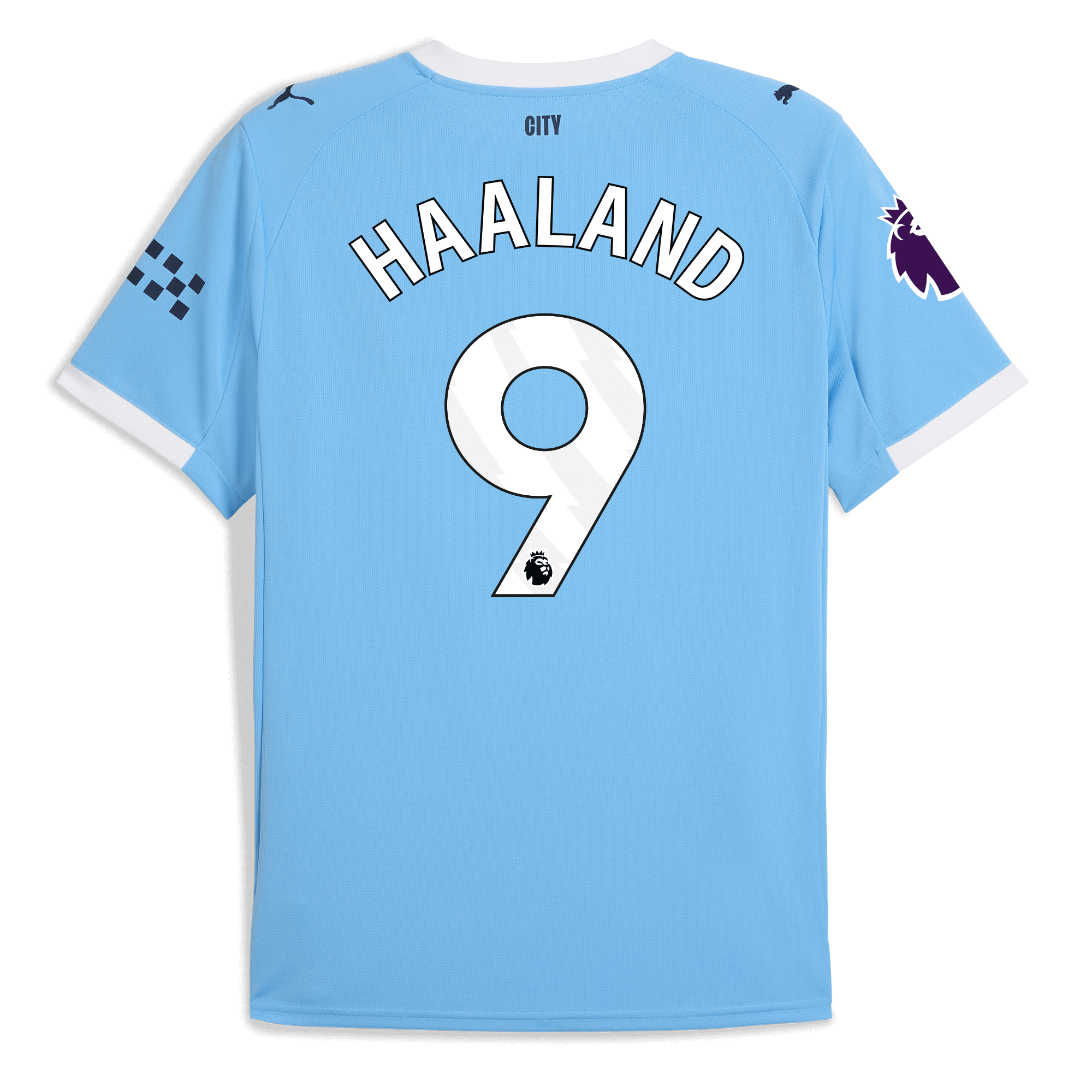 manchester city premier league home jersey 202526 with haaland 9 printing Manchester City Shirts | Official Team Gear