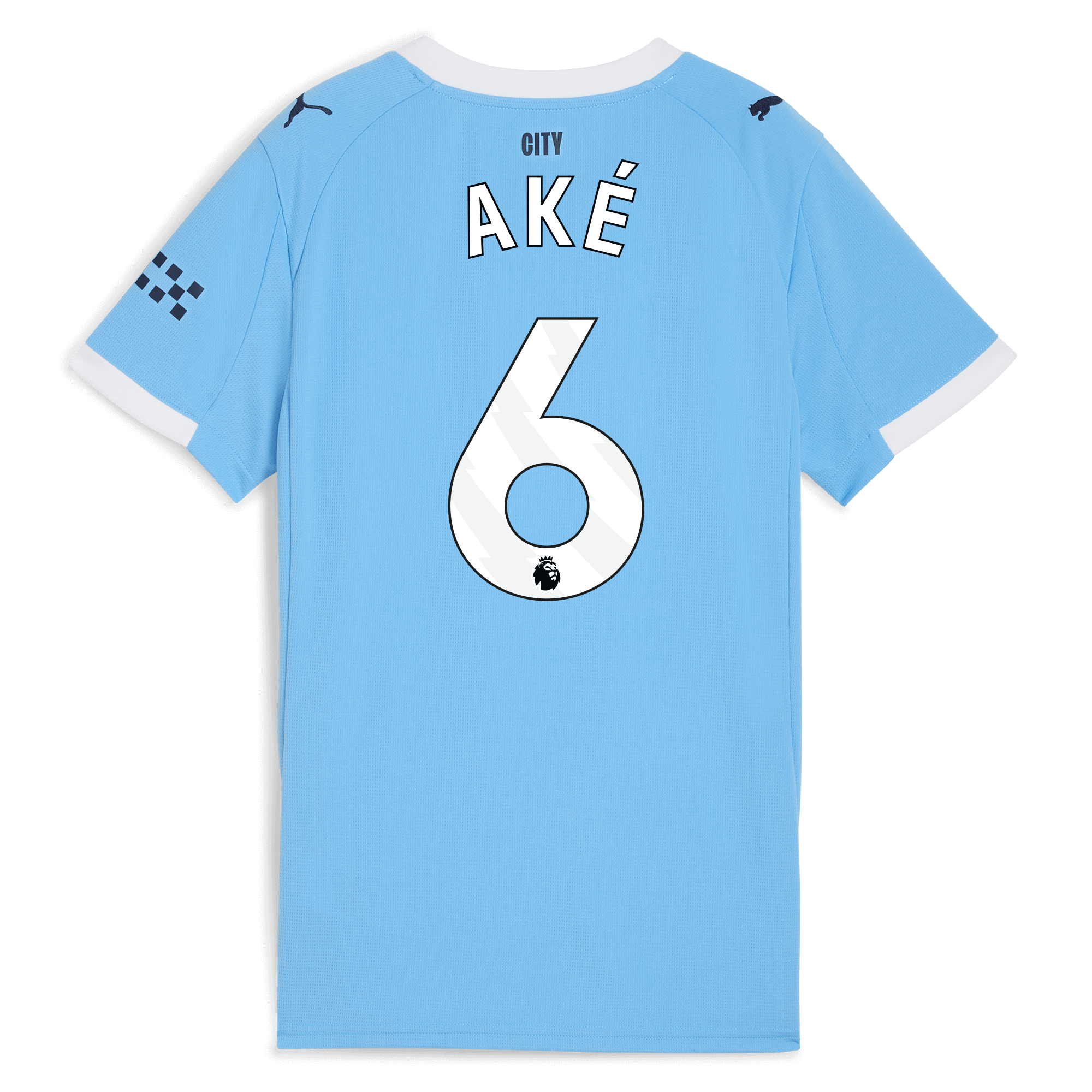 womens manchester city home jersey 202526 with akÉ 6 printing Manchester City Shirts | Official Team Gear