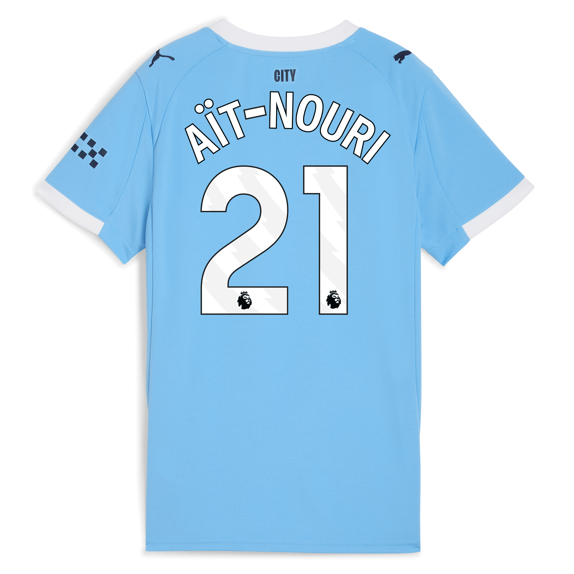 womens manchester city home jersey 202526 with aÏt-nouri 21 printing Manchester City Shirts | Official Team Gear