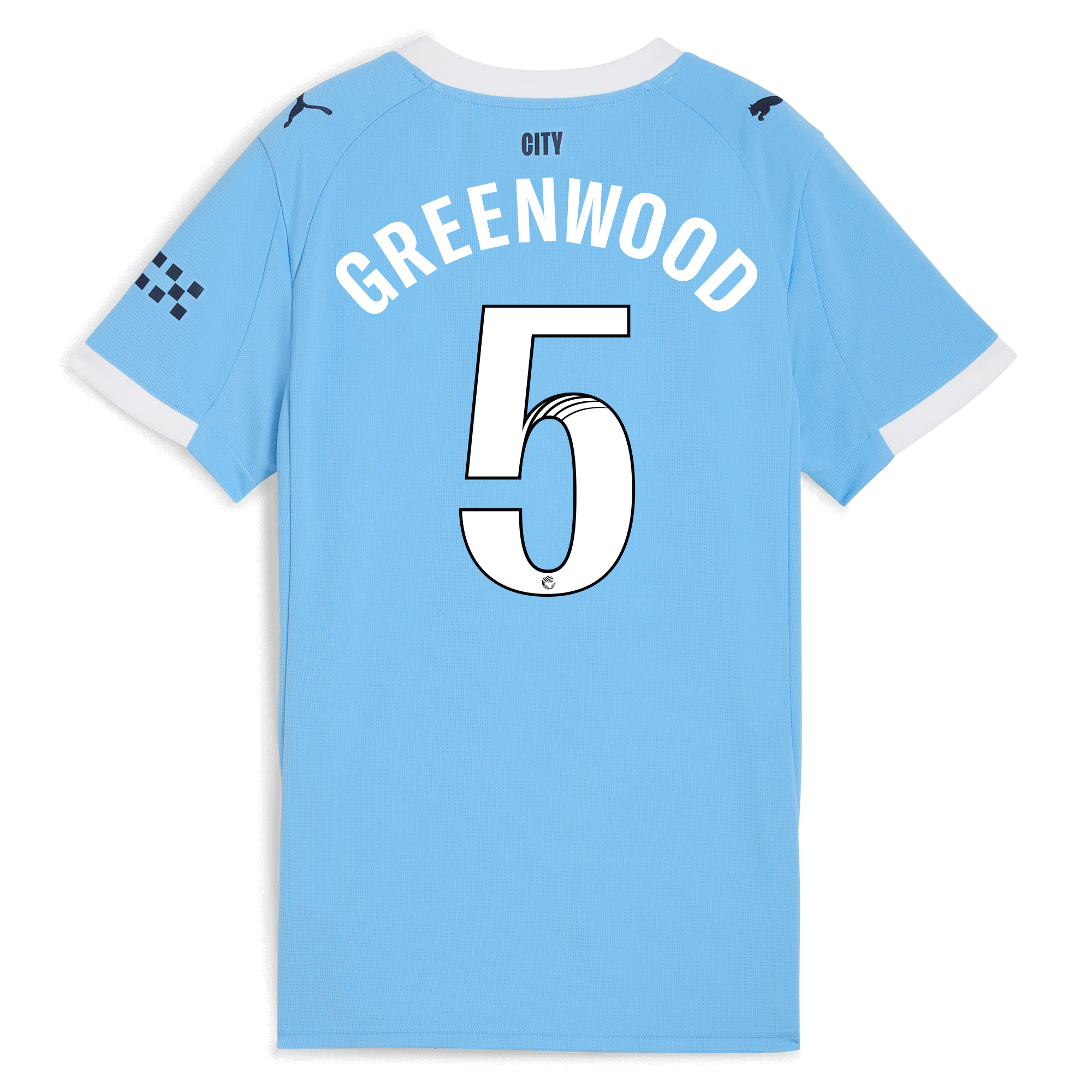womens manchester city home jersey 202526 with greenwood 5 printing Manchester City Shirts | Official Team Gear