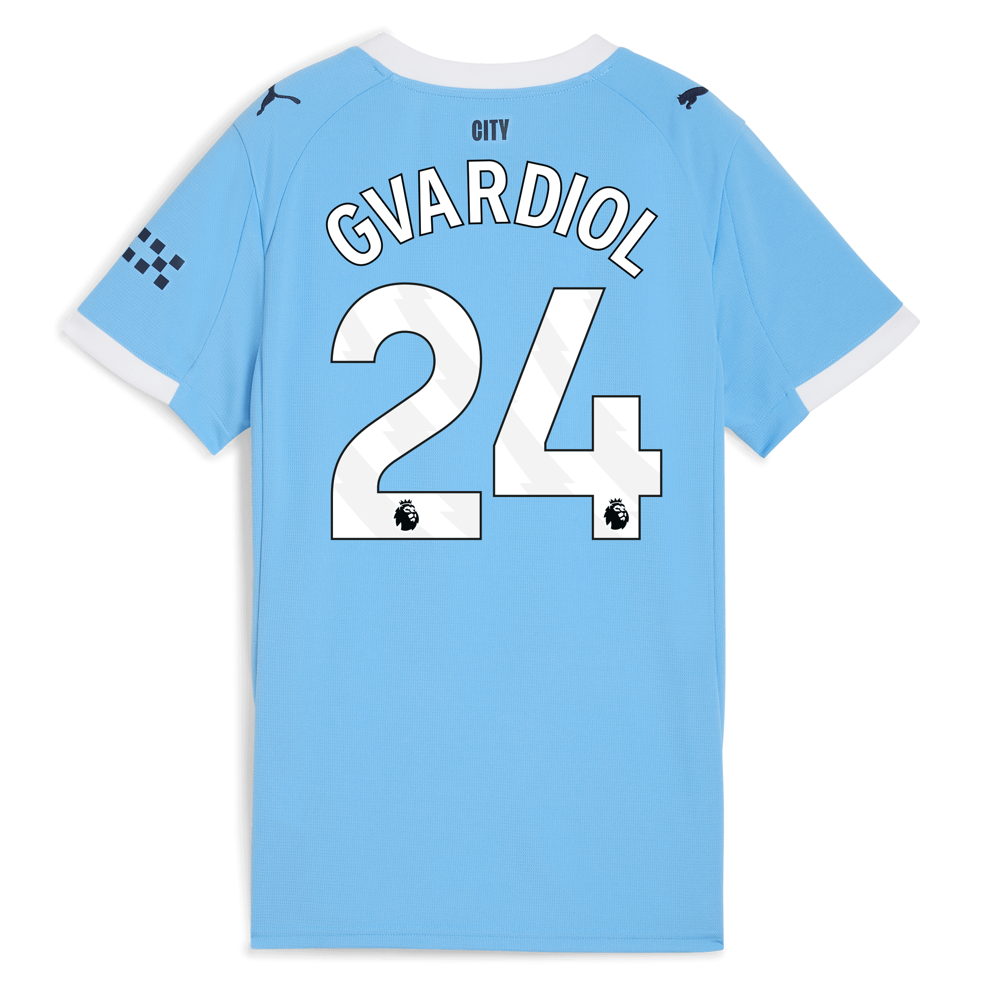 womens manchester city home jersey 202526 with gvardiol 24 printing Manchester City Shirts | Official Team Gear