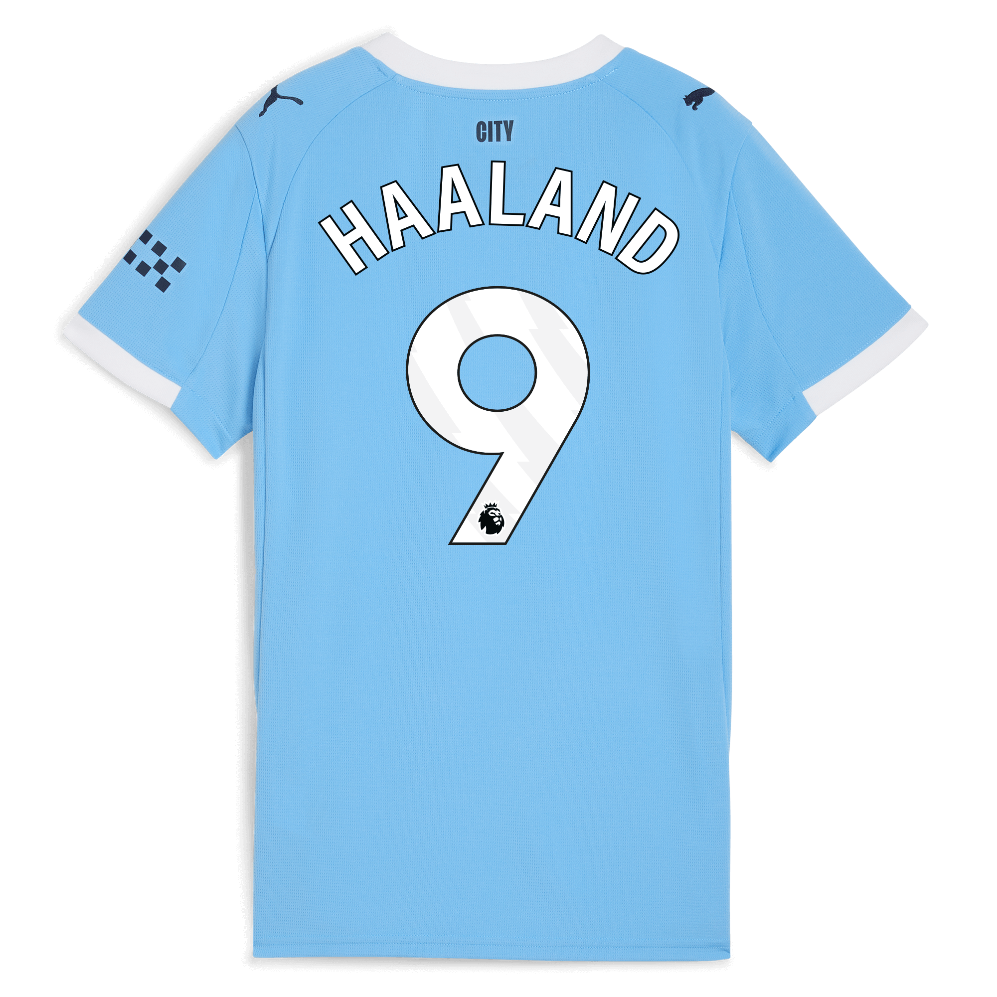 womens manchester city home jersey 202526 with haaland 9 printing Manchester City Shirts | Official Team Gear