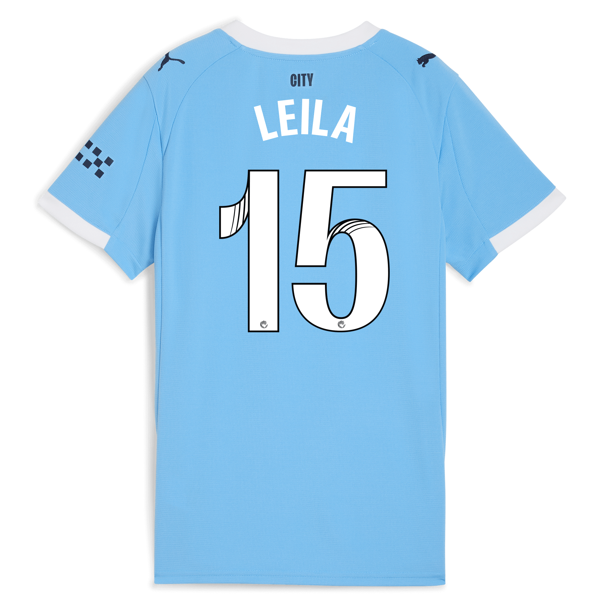 womens manchester city home jersey 202526 with leila 15 printing Manchester City Shirts | Official Team Gear