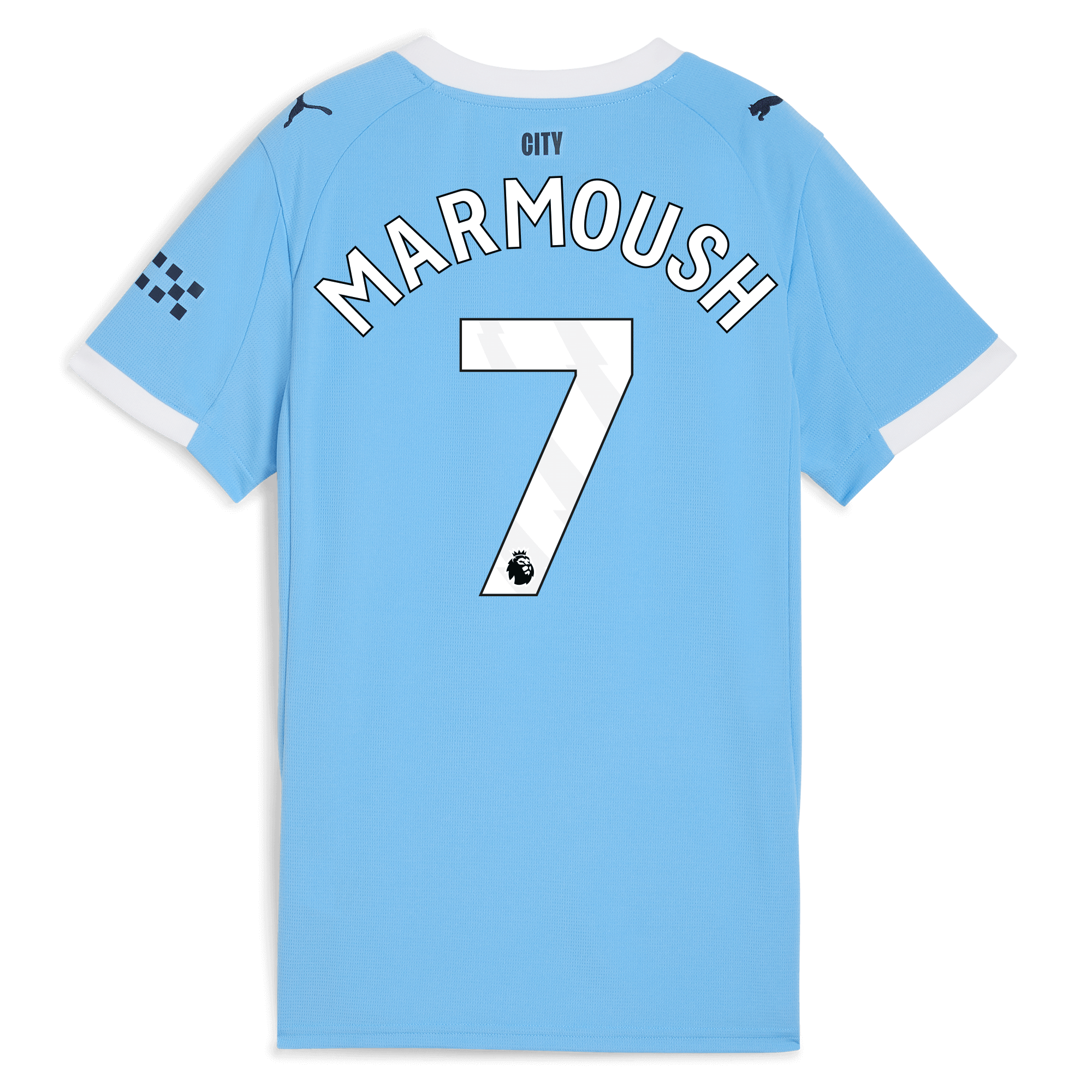 womens manchester city home jersey 202526 with marmoush 7 printing Manchester City Shirts | Official Team Gear