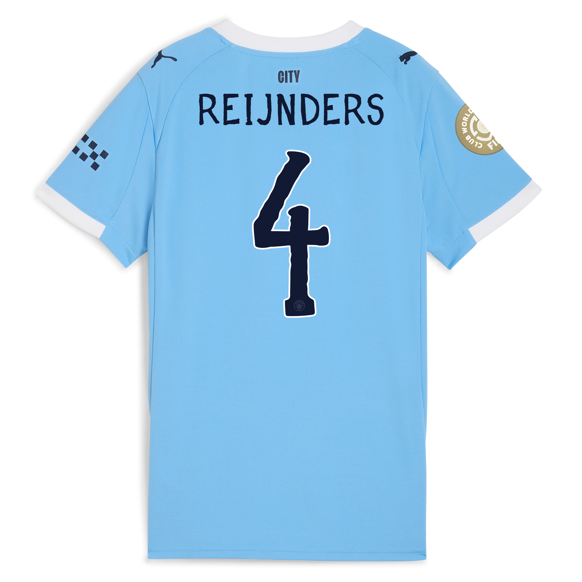 womens manchester city kidsuper club world cup home jersey 202526 with reijnders 4 printing Manchester City Shirts | Official Team Gear