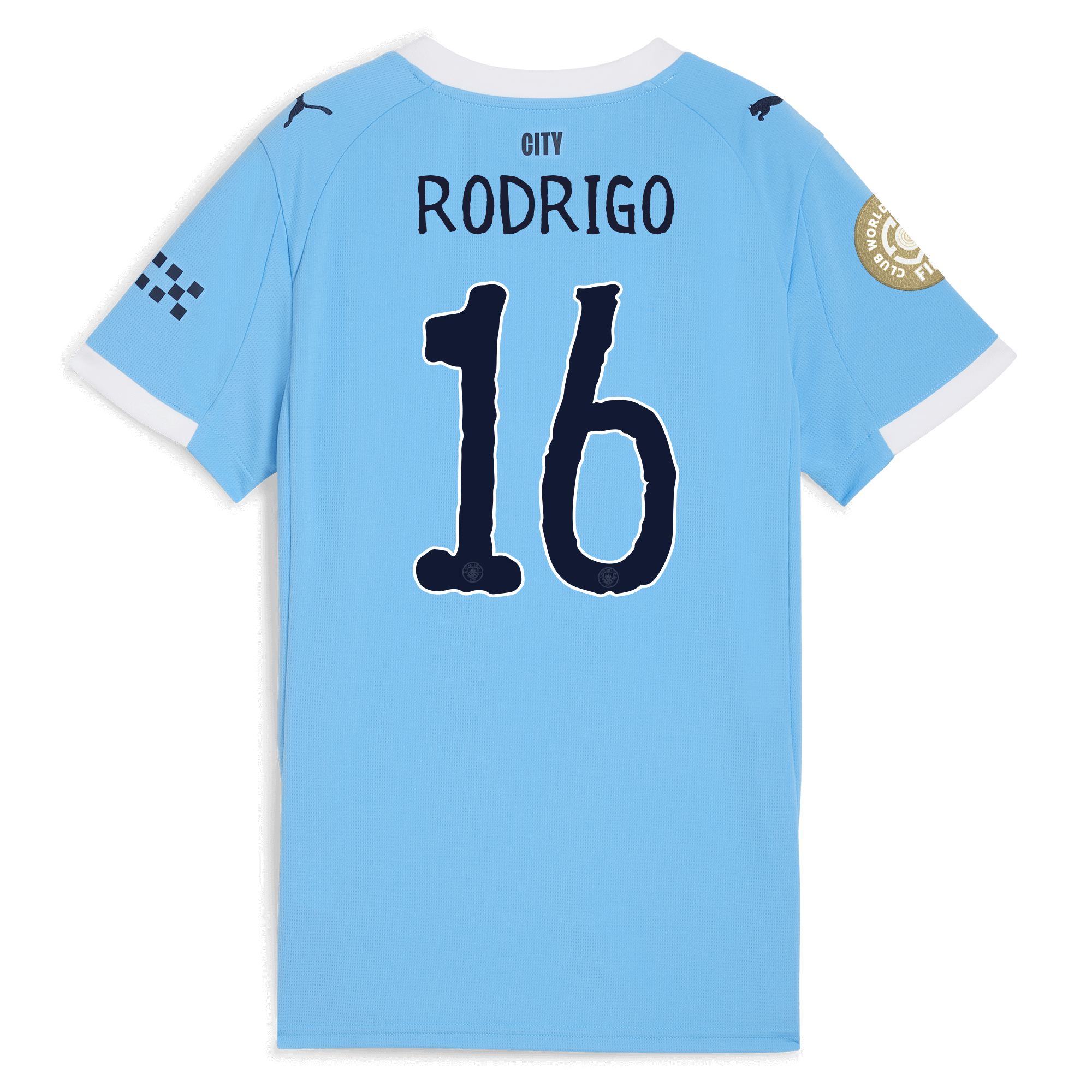 womens manchester city kidsuper club world cup home jersey 202526 with rodrigo 16 printing Manchester City Shirts | Official Team Gear