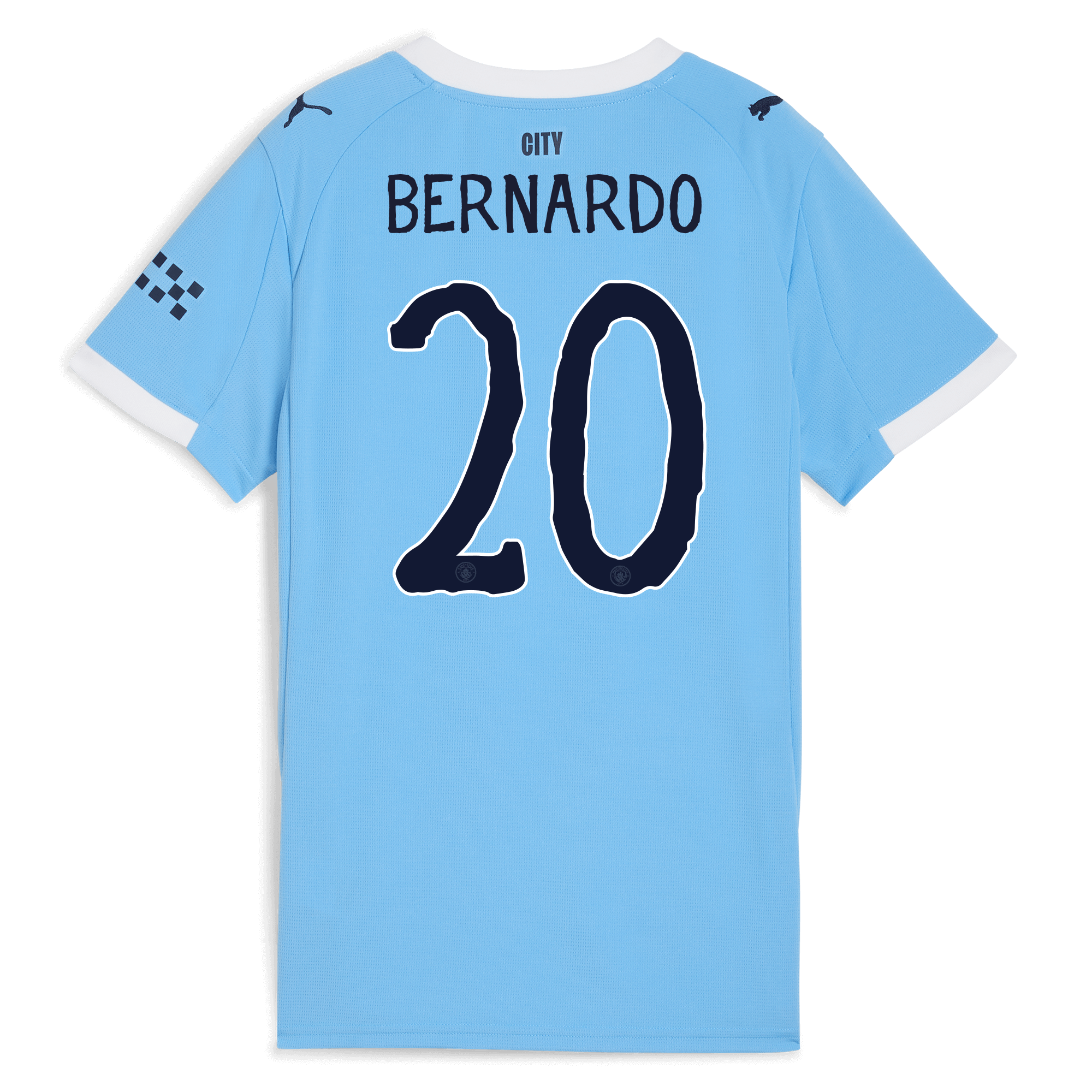 womens manchester city kidsuper home jersey 202526 with bernardo 20 printing Manchester City Shirts | Official Team Gear