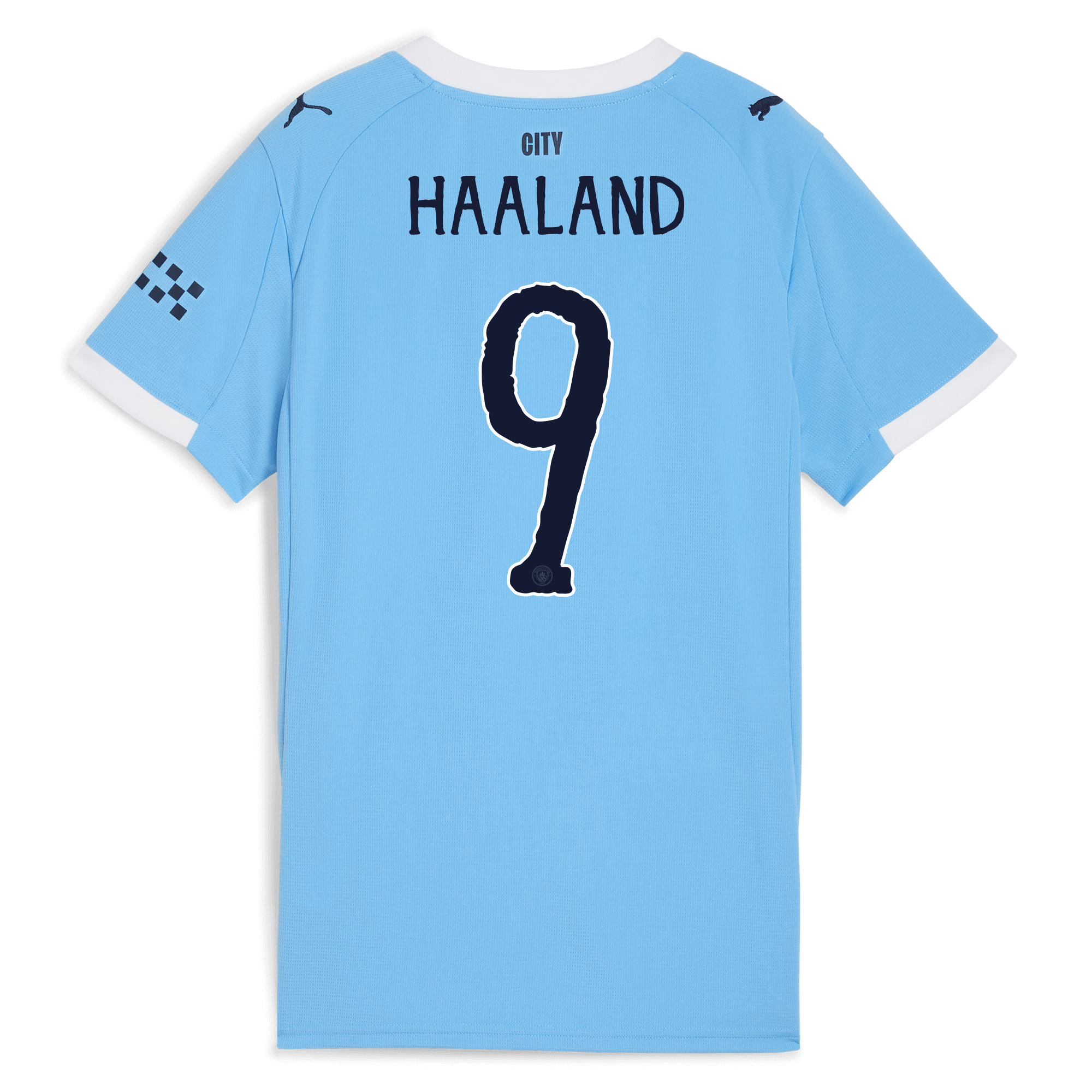 womens manchester city kidsuper home jersey 202526 with haaland 9 printing Manchester City Shirts | Official Team Gear