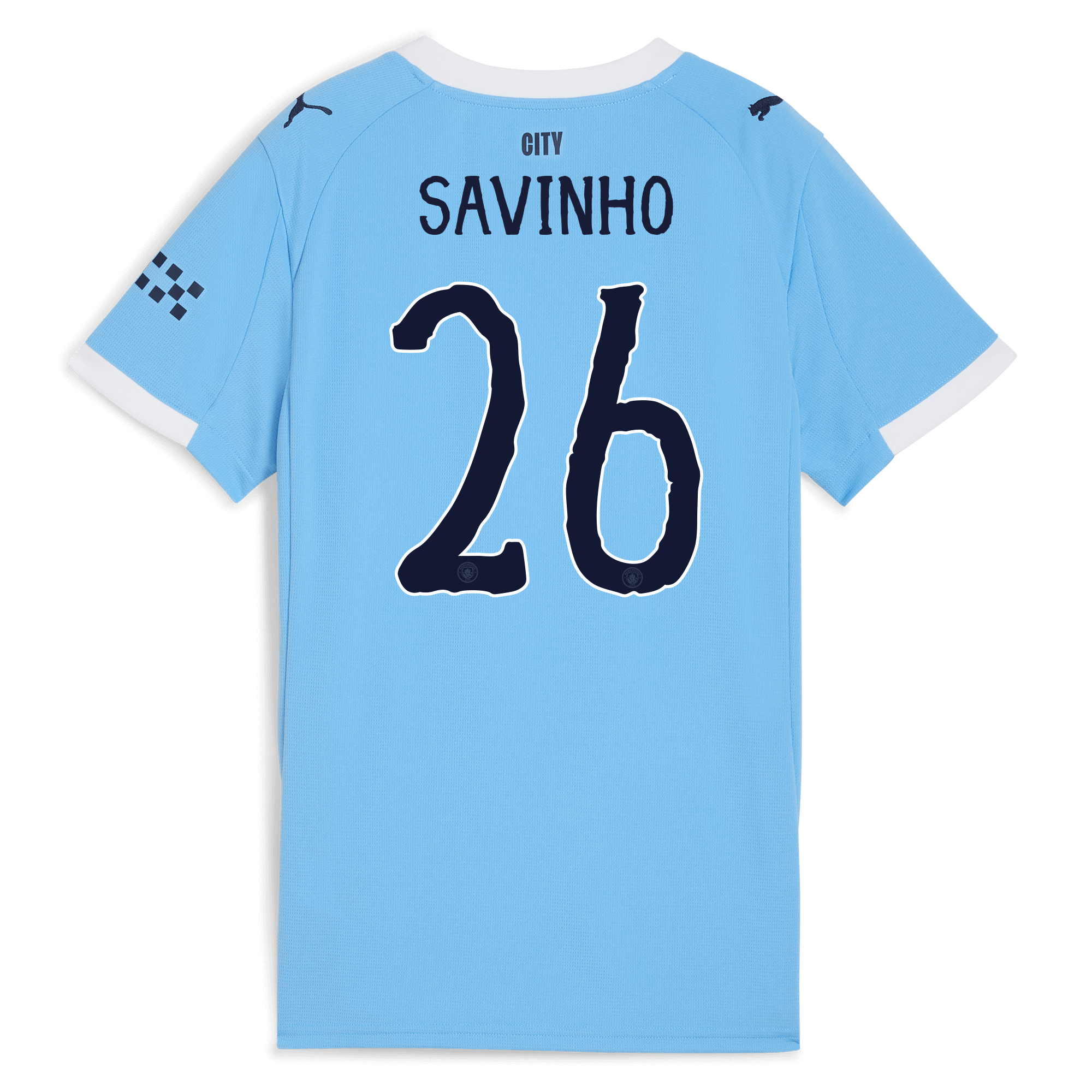 womens manchester city kidsuper home jersey 202526 with savinho 26 printing Manchester City Shirts | Official Team Gear