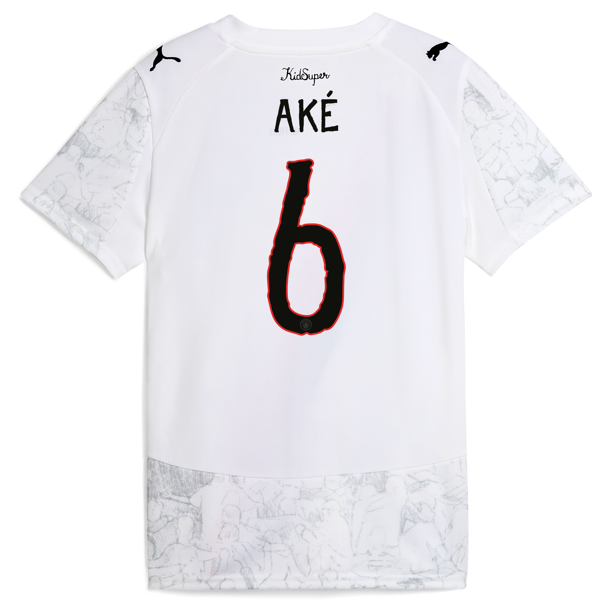 womens manchester city kidsuper jersey 202526 with akÉ 6 printing Manchester City Shirts | Official Team Gear