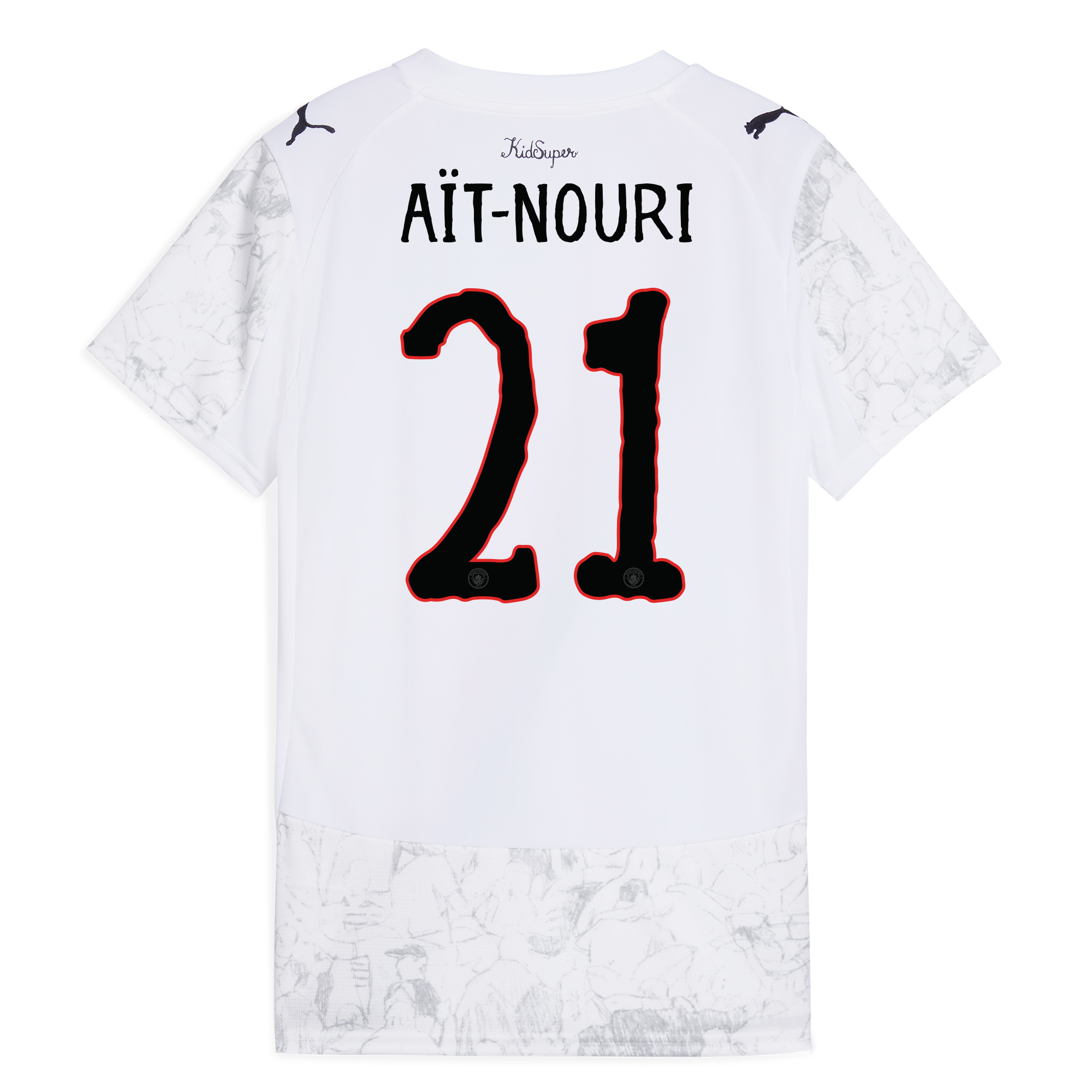 womens manchester city kidsuper jersey 202526 with aÏt-nouri 21 printing Manchester City Shirts | Official Team Gear