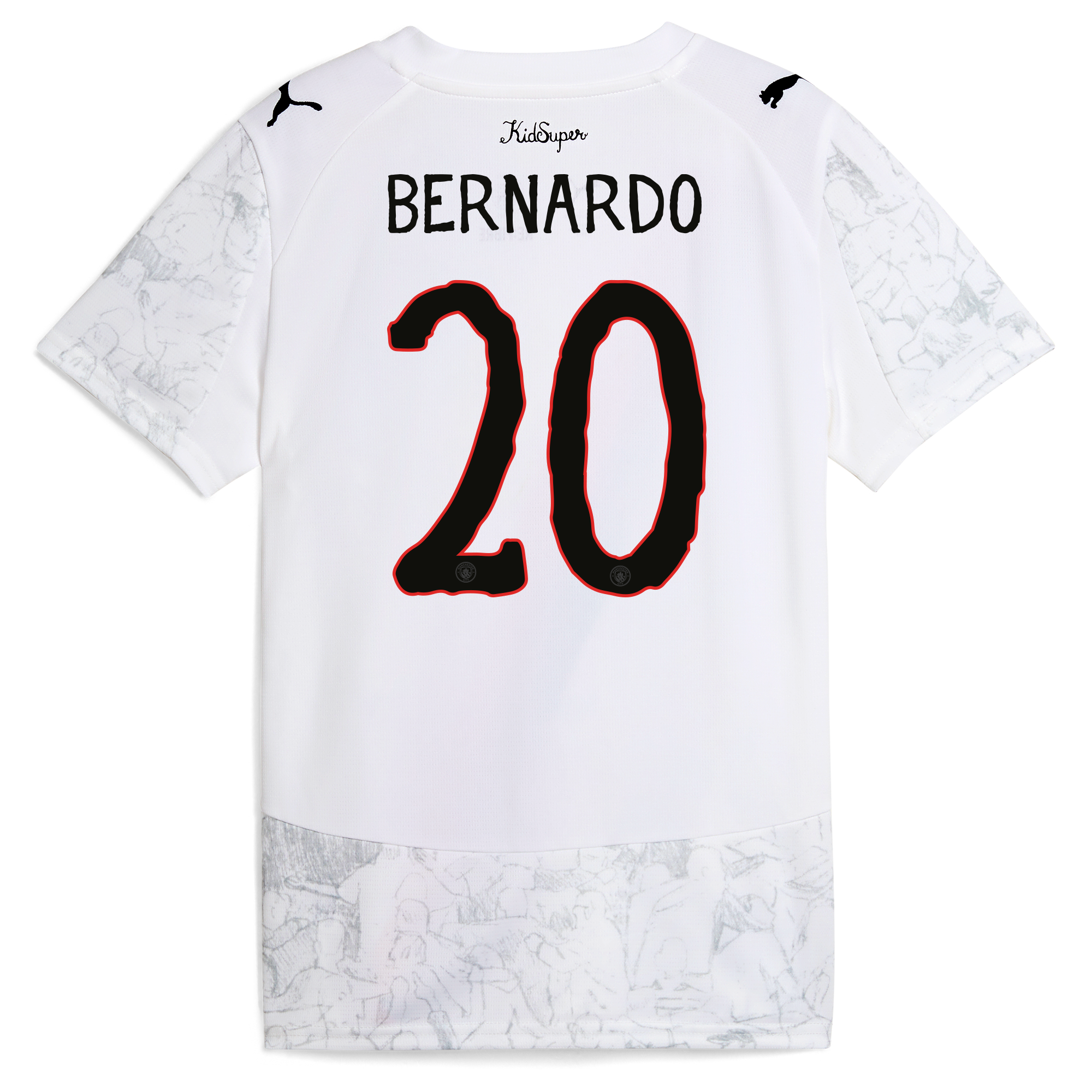 womens manchester city kidsuper jersey 202526 with bernardo 20 printing Manchester City Shirts | Official Team Gear