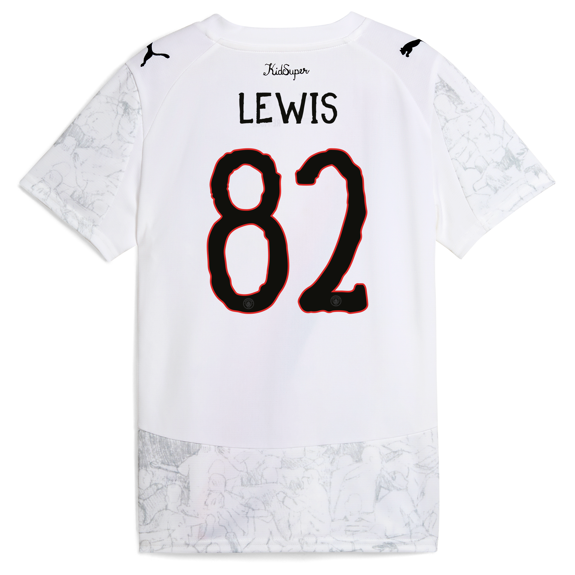 womens manchester city kidsuper jersey 202526 with lewis 82 printing Manchester City Shirts | Official Team Gear