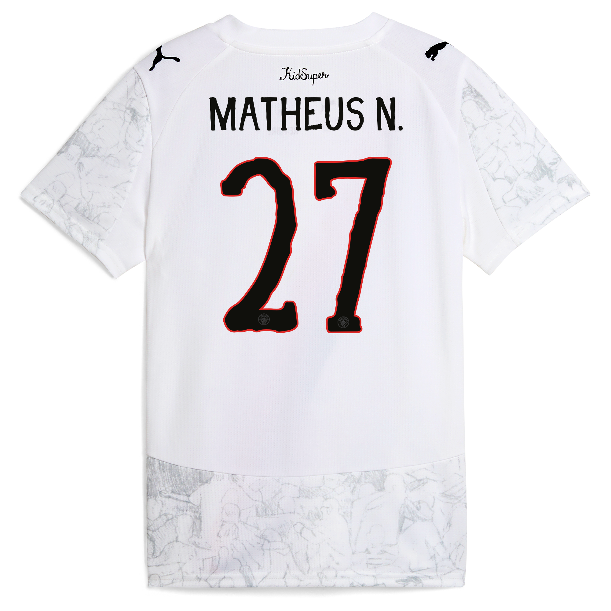 womens manchester city kidsuper jersey 202526 with matheus n. 27 printing Manchester City Shirts | Official Team Gear
