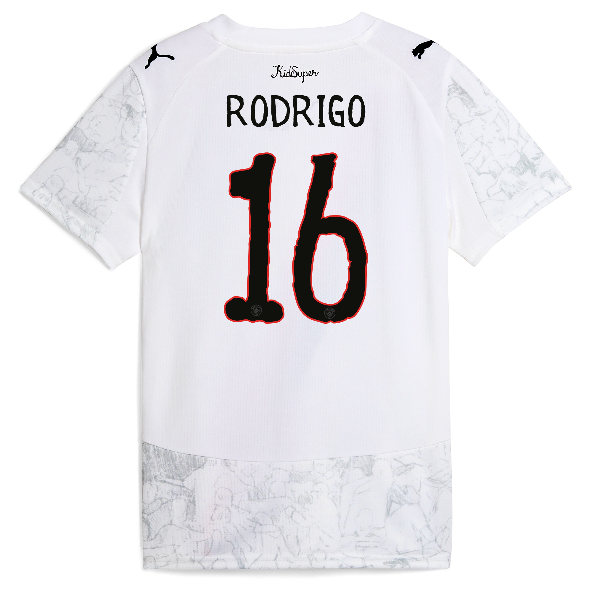 womens manchester city kidsuper jersey 202526 with rodrigo 16 printing Manchester City Shirts | Official Team Gear