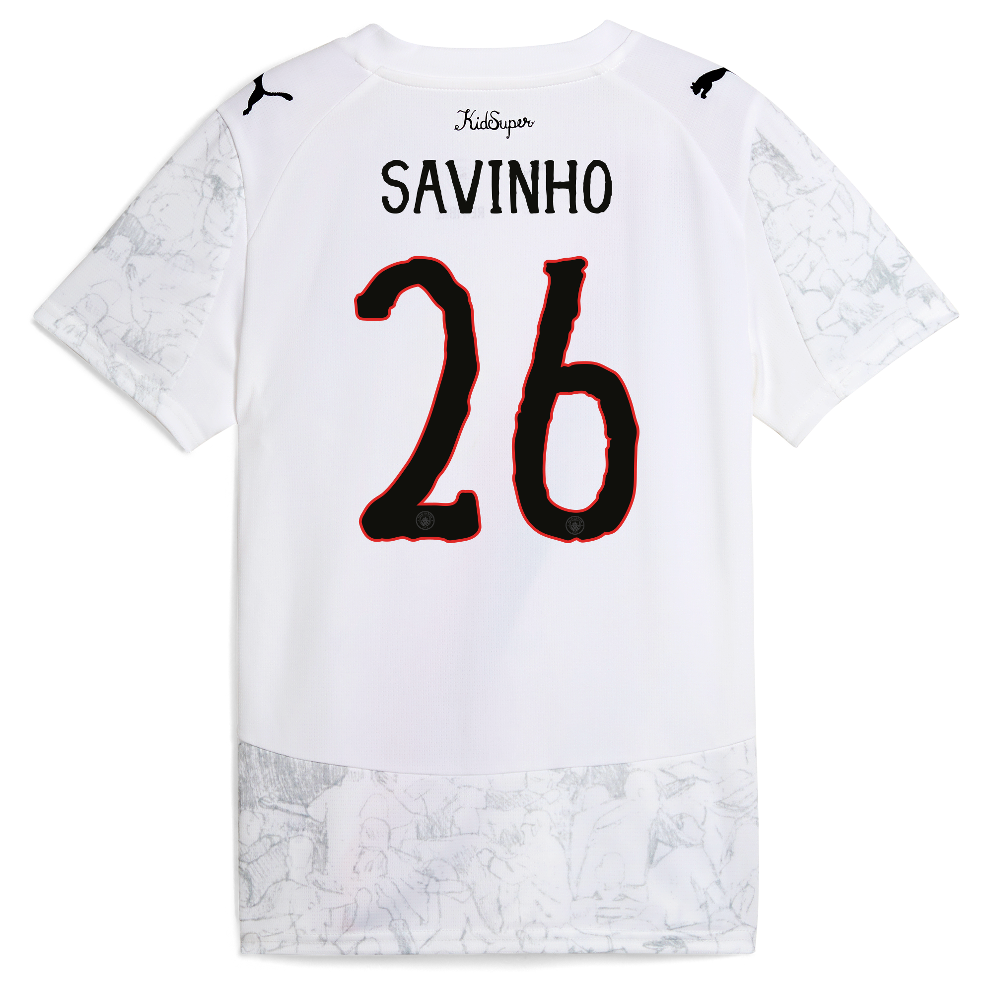 womens manchester city kidsuper jersey 202526 with savinho 26 printing Manchester City Shirts | Official Team Gear